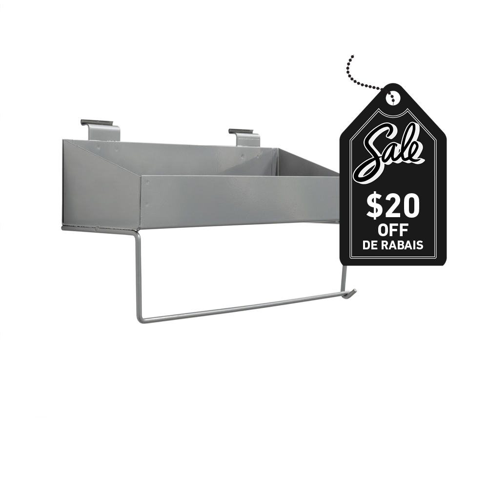 Shelf and Paper Towel Holder