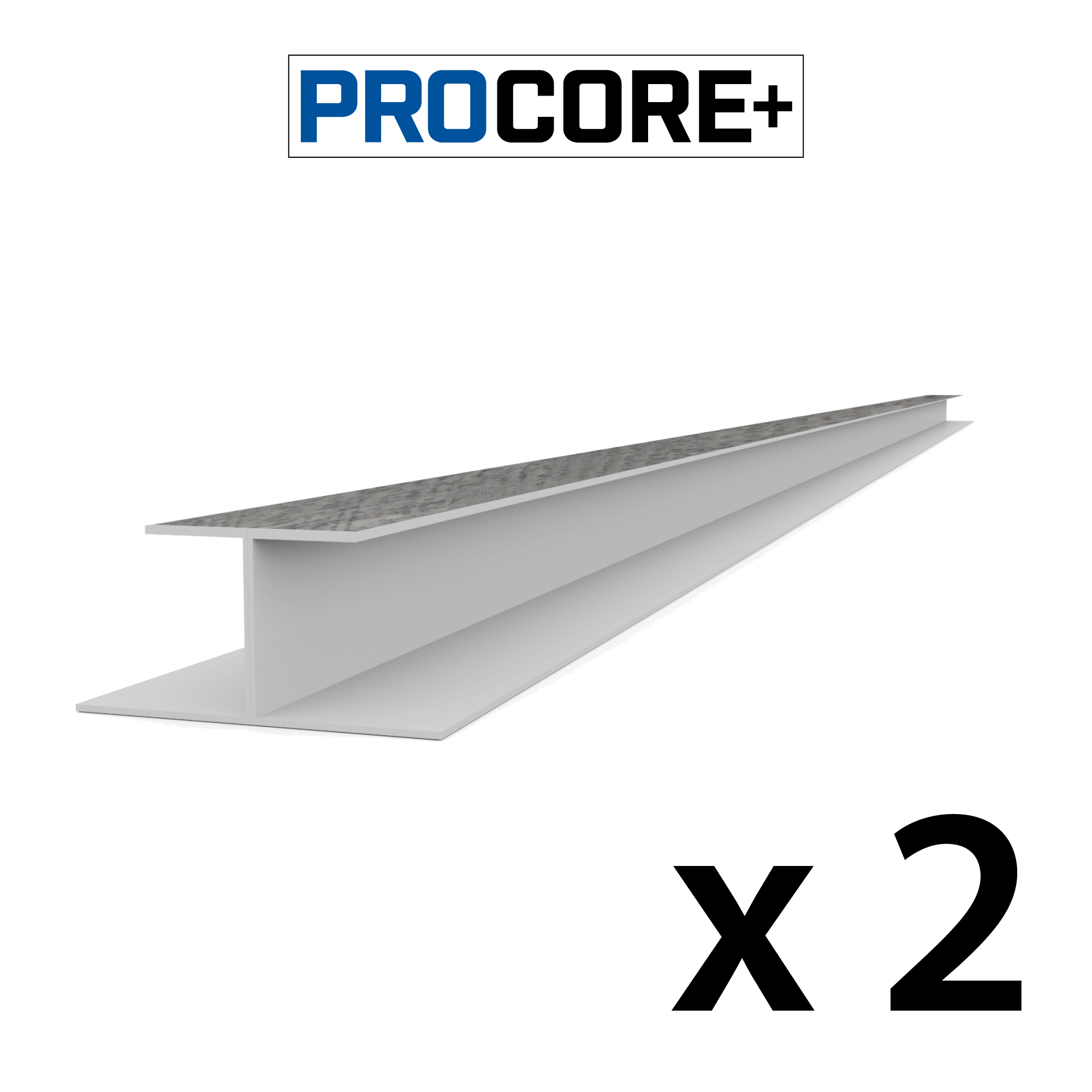 PROCORE PLUS Ensemble de moulures en H de 8 pi