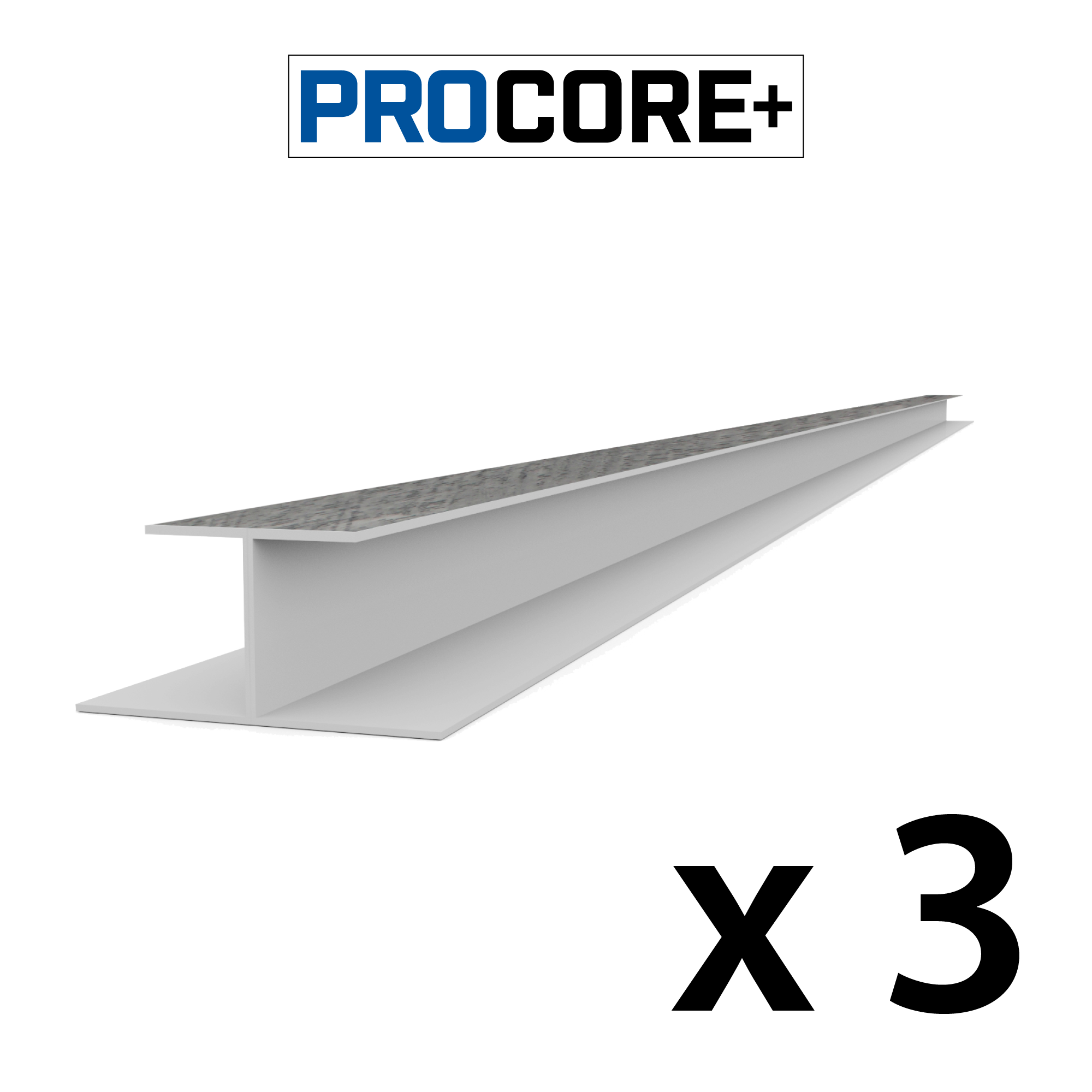 PROCORE PLUS Ensemble de moulures en H de 8 pi