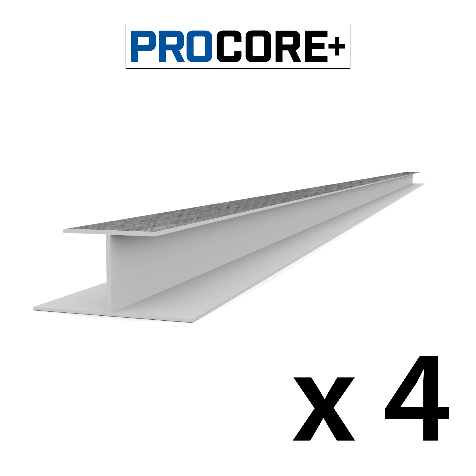 PROCORE PLUS Ensemble de moulures en H de 8 pi