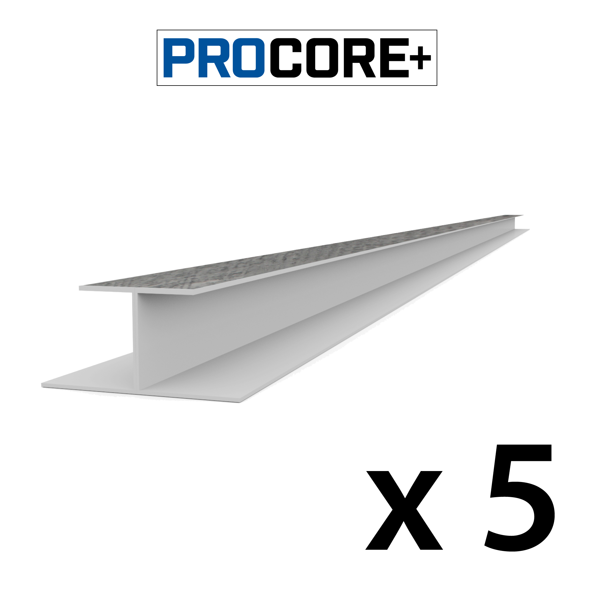 PROCORE PLUS Ensemble de moulures en H de 8 pi