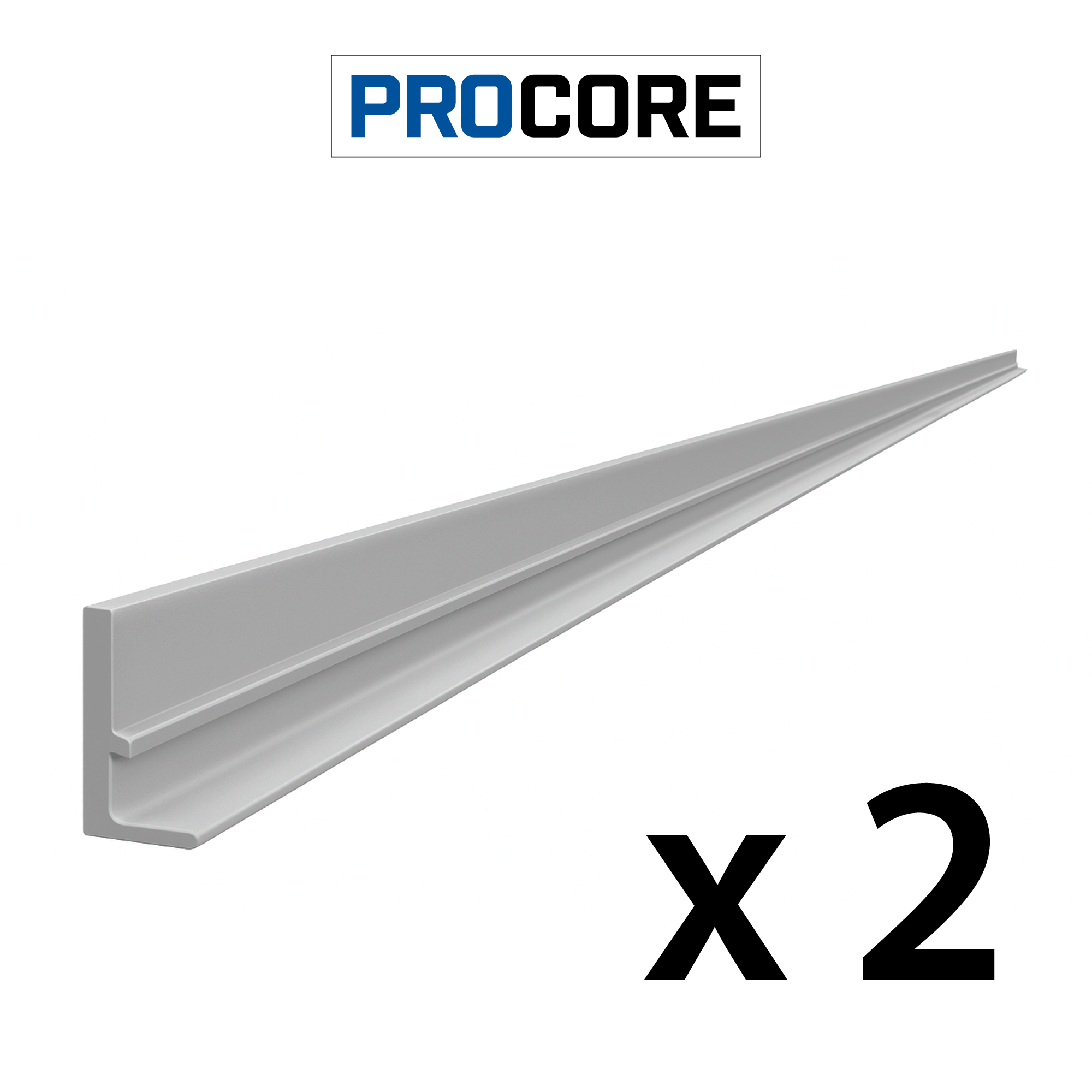PROCORE – Ensemble de moulures supérieures en PVC de 8 pi