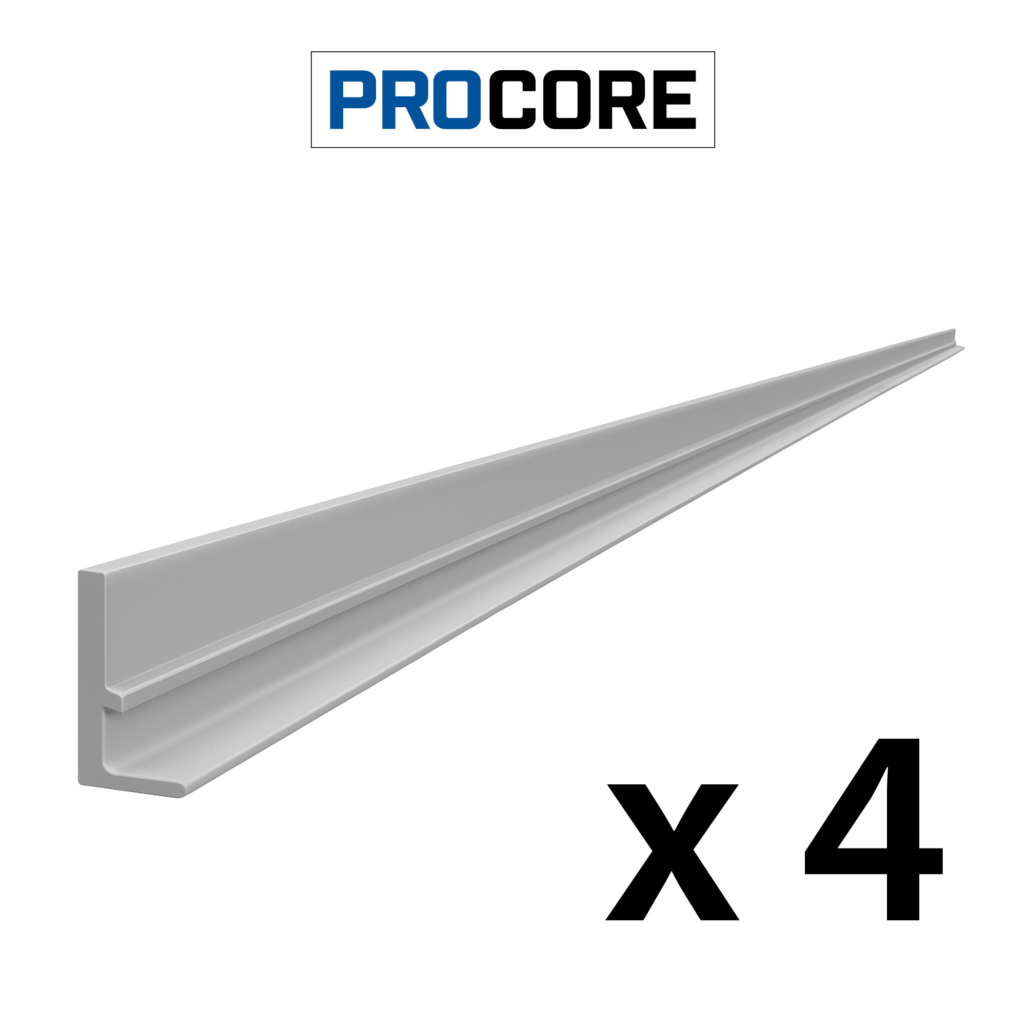 PROCORE – Ensemble de moulures supérieures en PVC de 8 pi