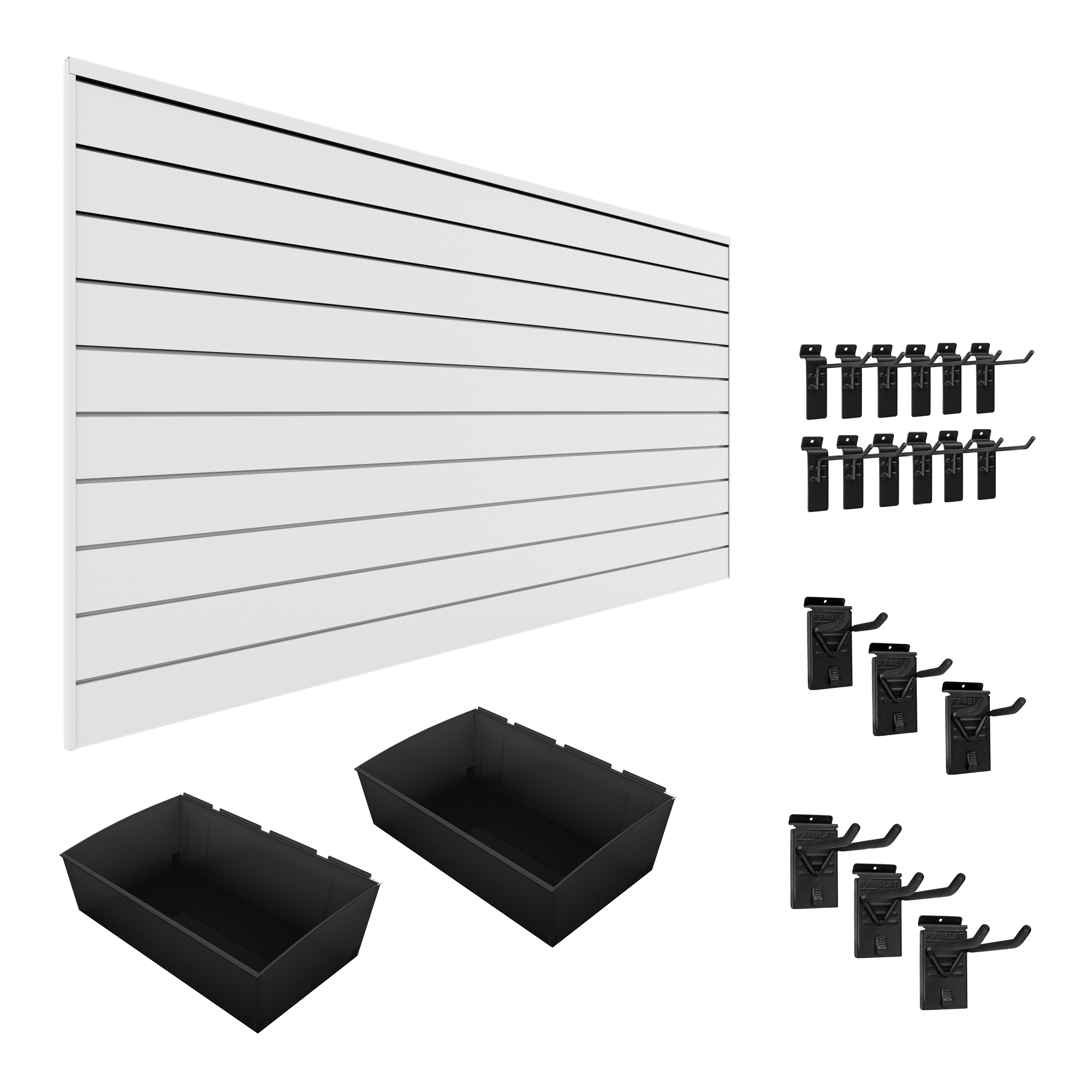 PVC Slatwall Organizer Bundle – STEALTH