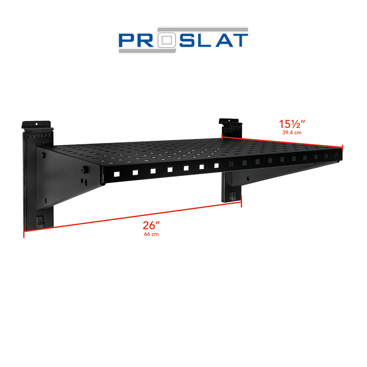 STEALTH Étagère en métal ultra-robuste de 24 po avec porte-outils