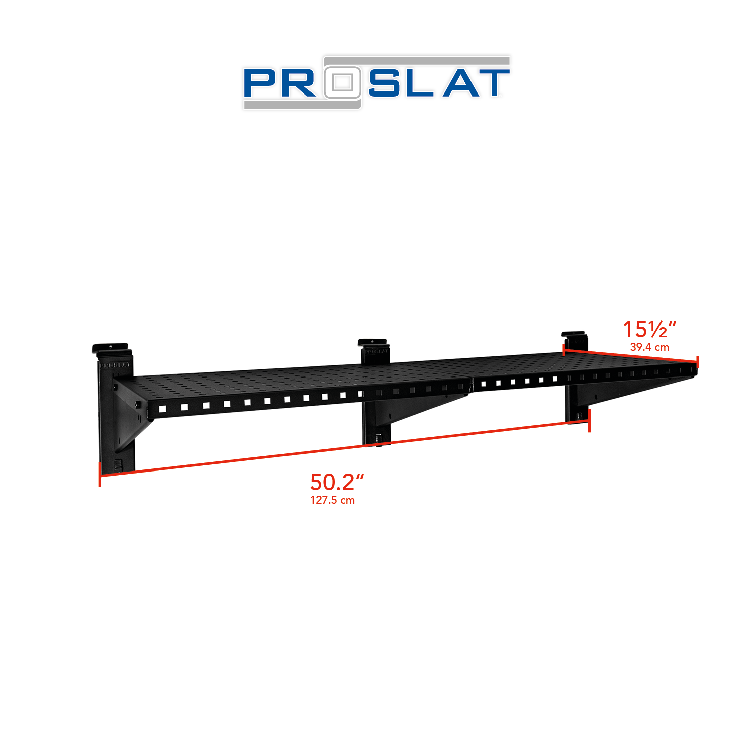 STEALTH 48 in. Shelf with Clothing Pole