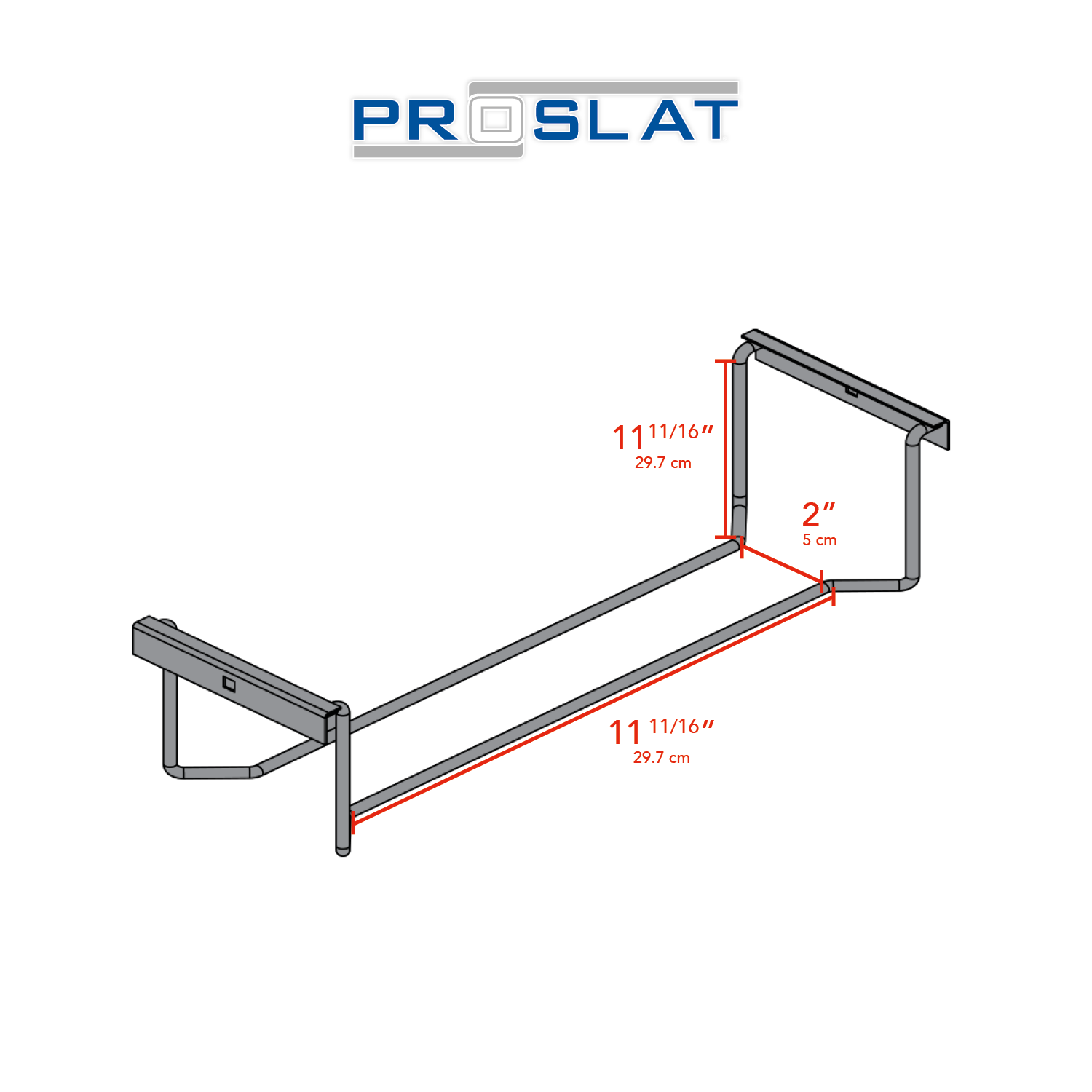 STEALTH Étagère en métal ultra-robuste de 24 po avec porte-outils