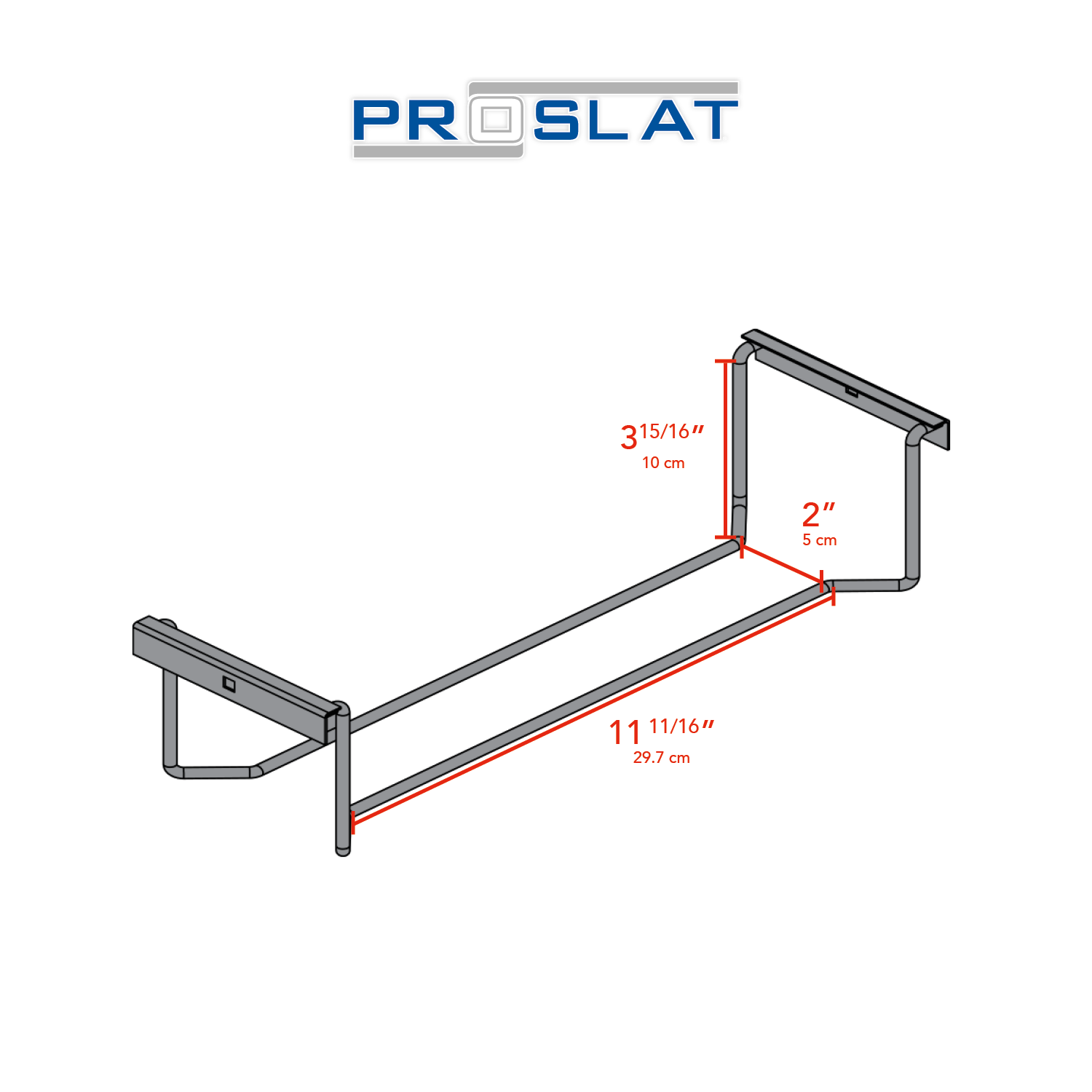 STEALTH 24 in. Heavy Duty Metal Shelf with Tool Holders