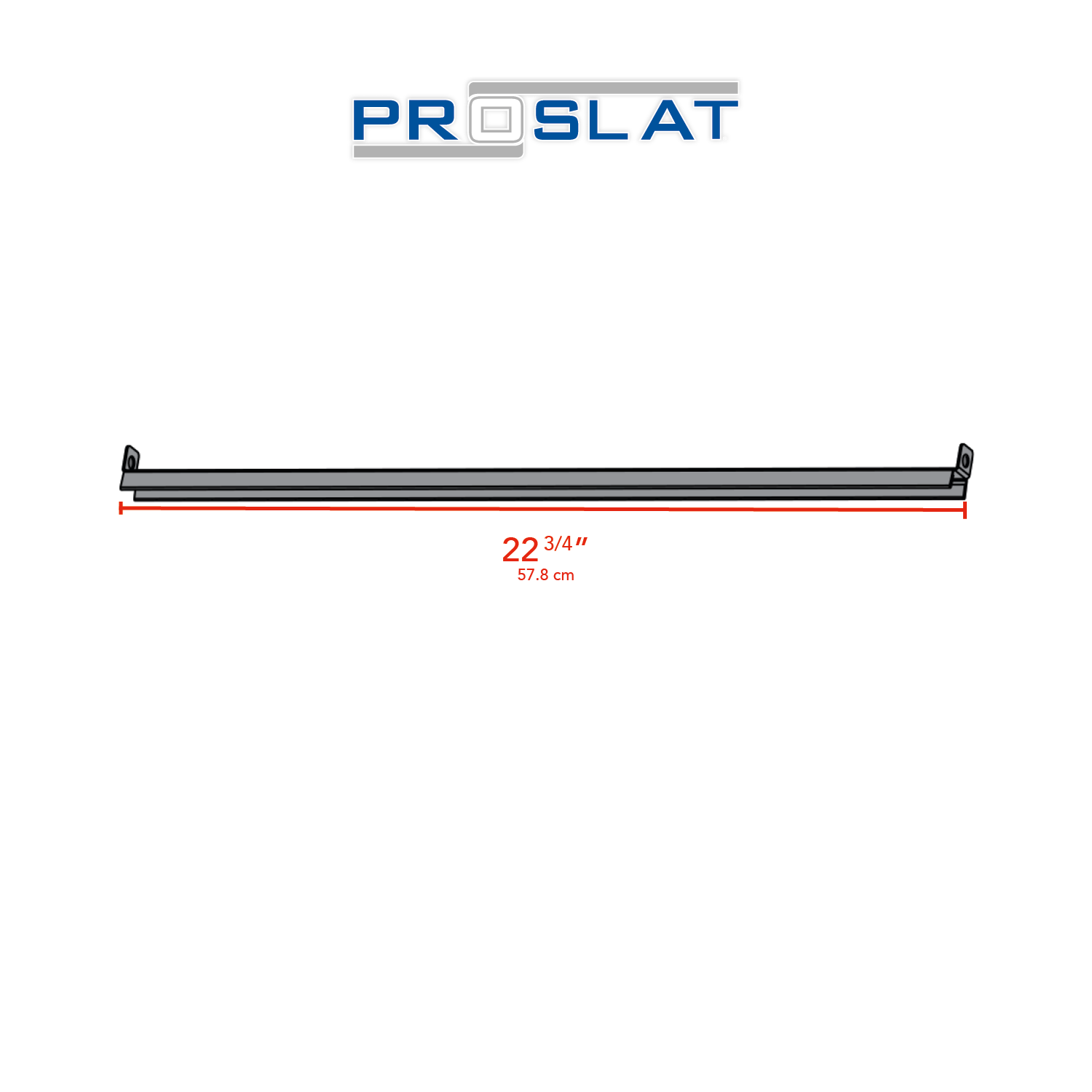 STEALTH Étagère en métal ultra-robuste de 24 po avec pôle à vêtements