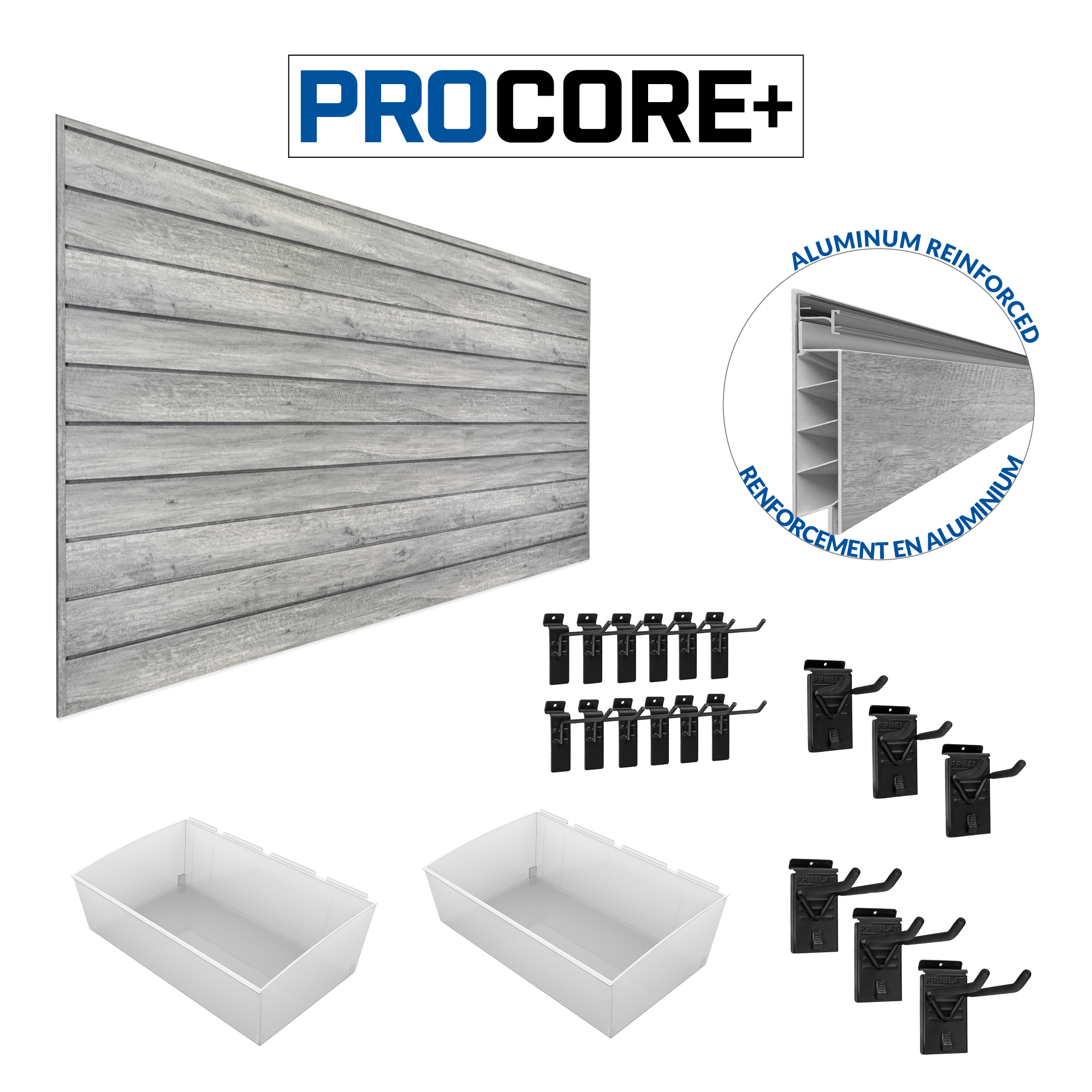 PROCORE Slatwall Organizer Bundle – STEALTH