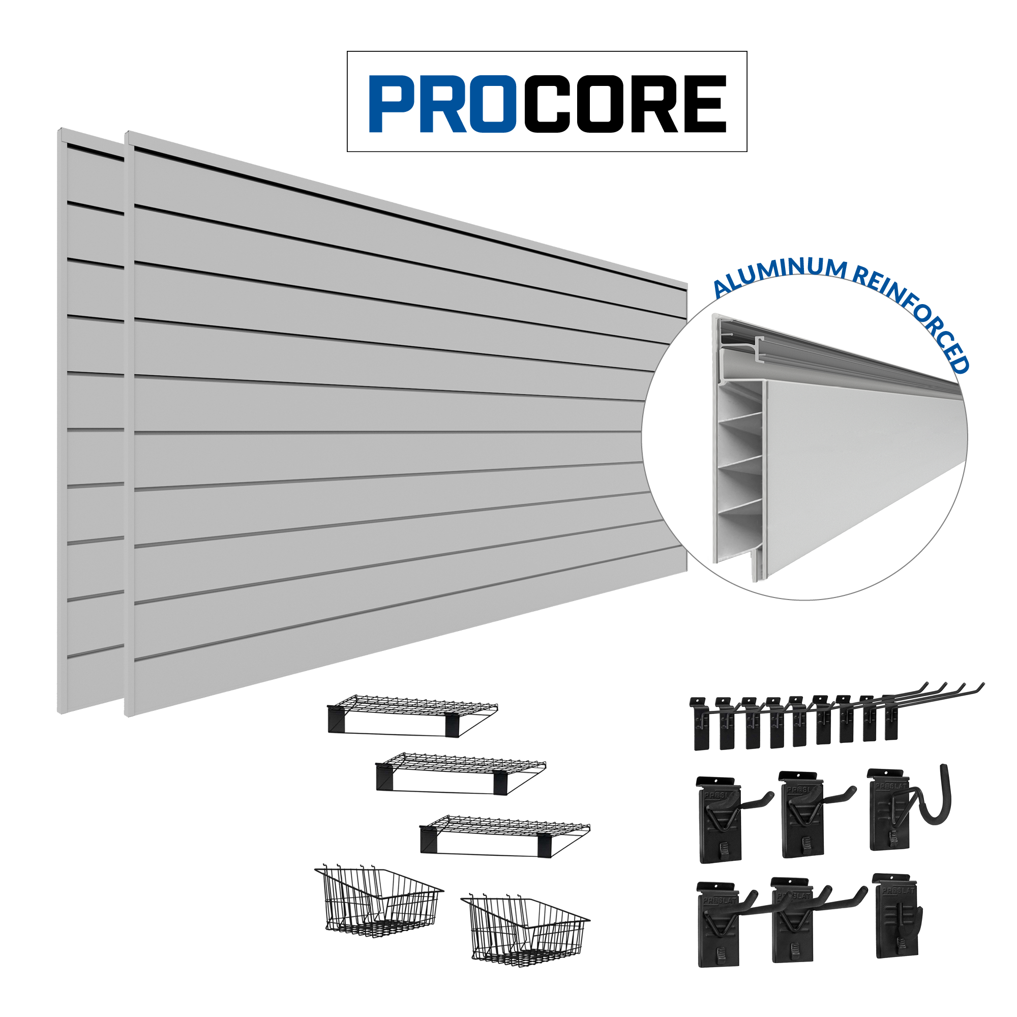 PROCORE Slatwall Ultimate Bundle – STEALTH