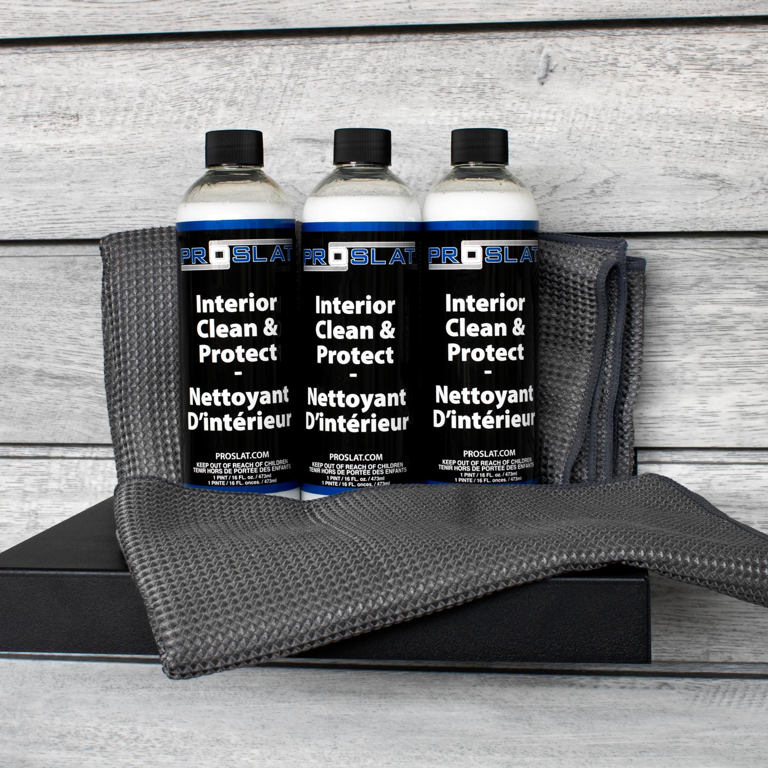 Nettoyant d'intérieur et protecteur avec Serviettes gaufrées – Lot de 3