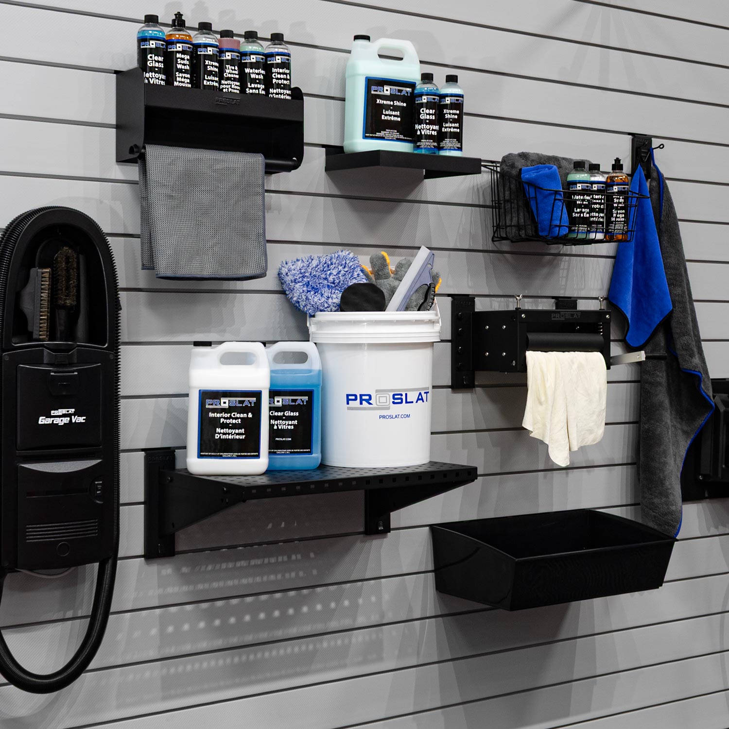 Ensemble savon nettoyant méga mousse avec mitaine et essoreuse