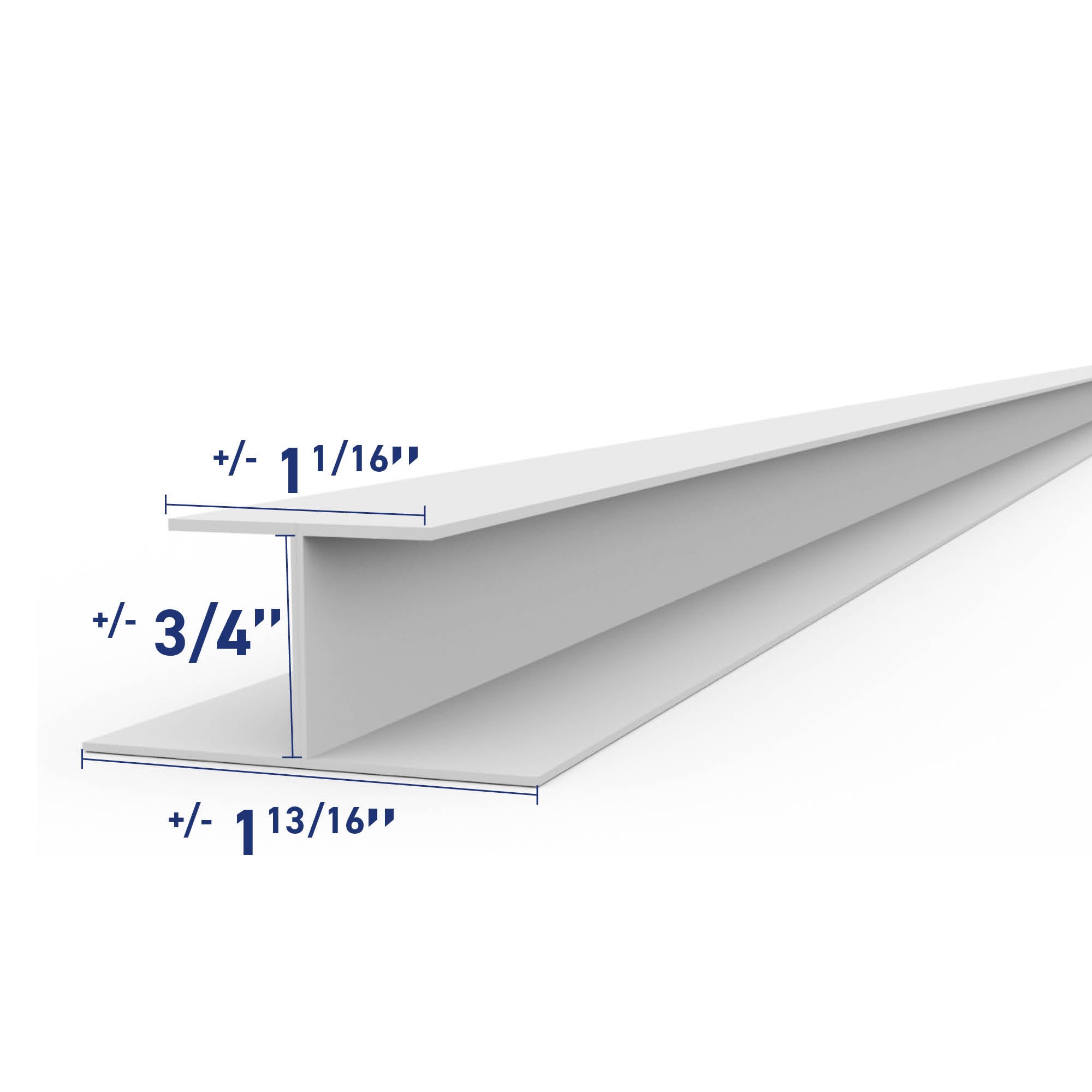 Moulure de PVC en H de 8 pi – Ensemble