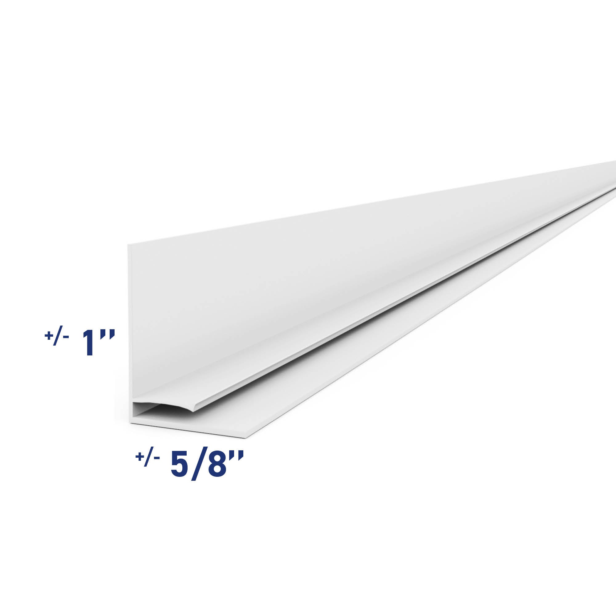 Moulure de PVC en L de 48.5 po