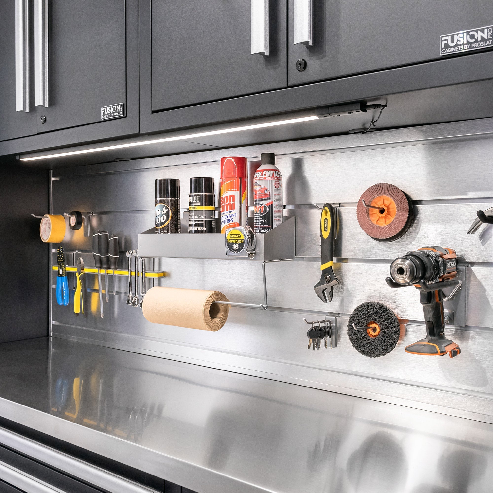 LUX Aluminum Back Splash 60" - Live Edge Work Surface