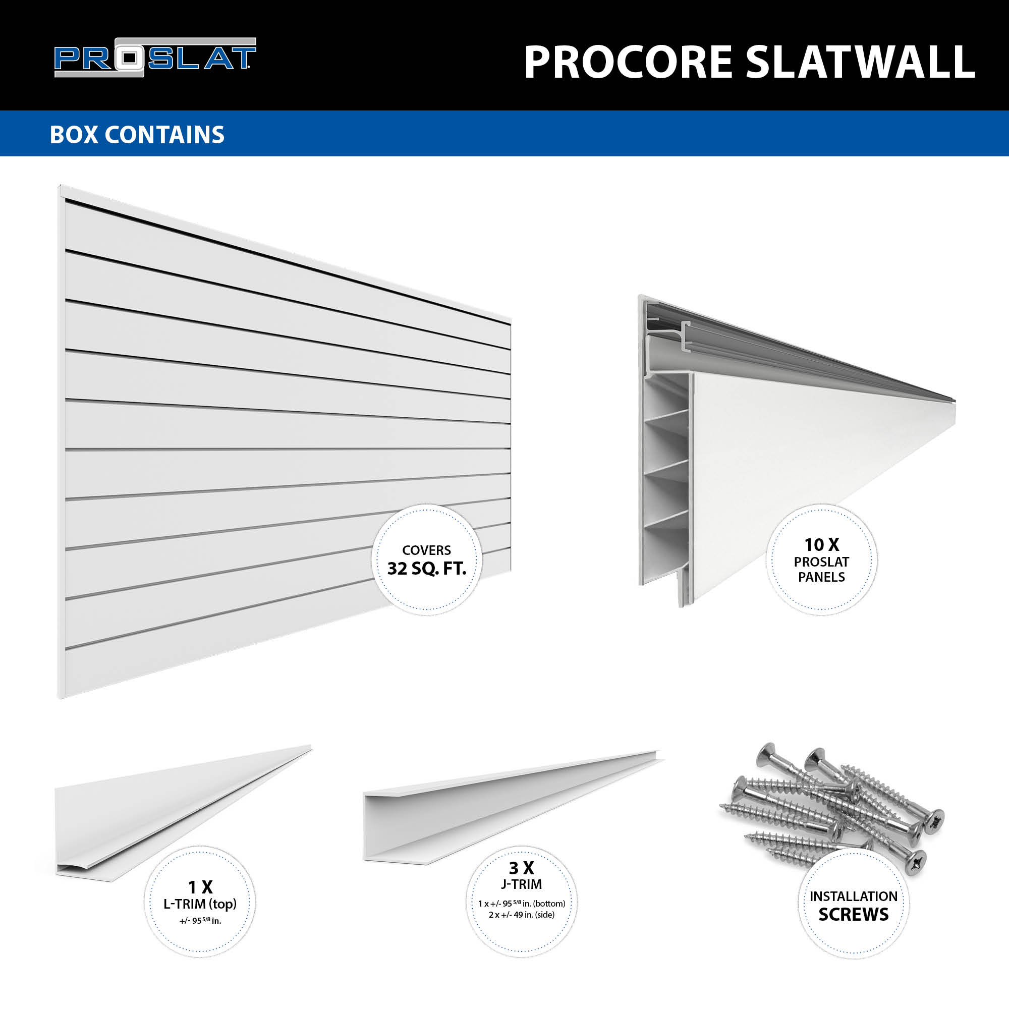 PROCORE Slatwall Handyman bundle – STEALTH