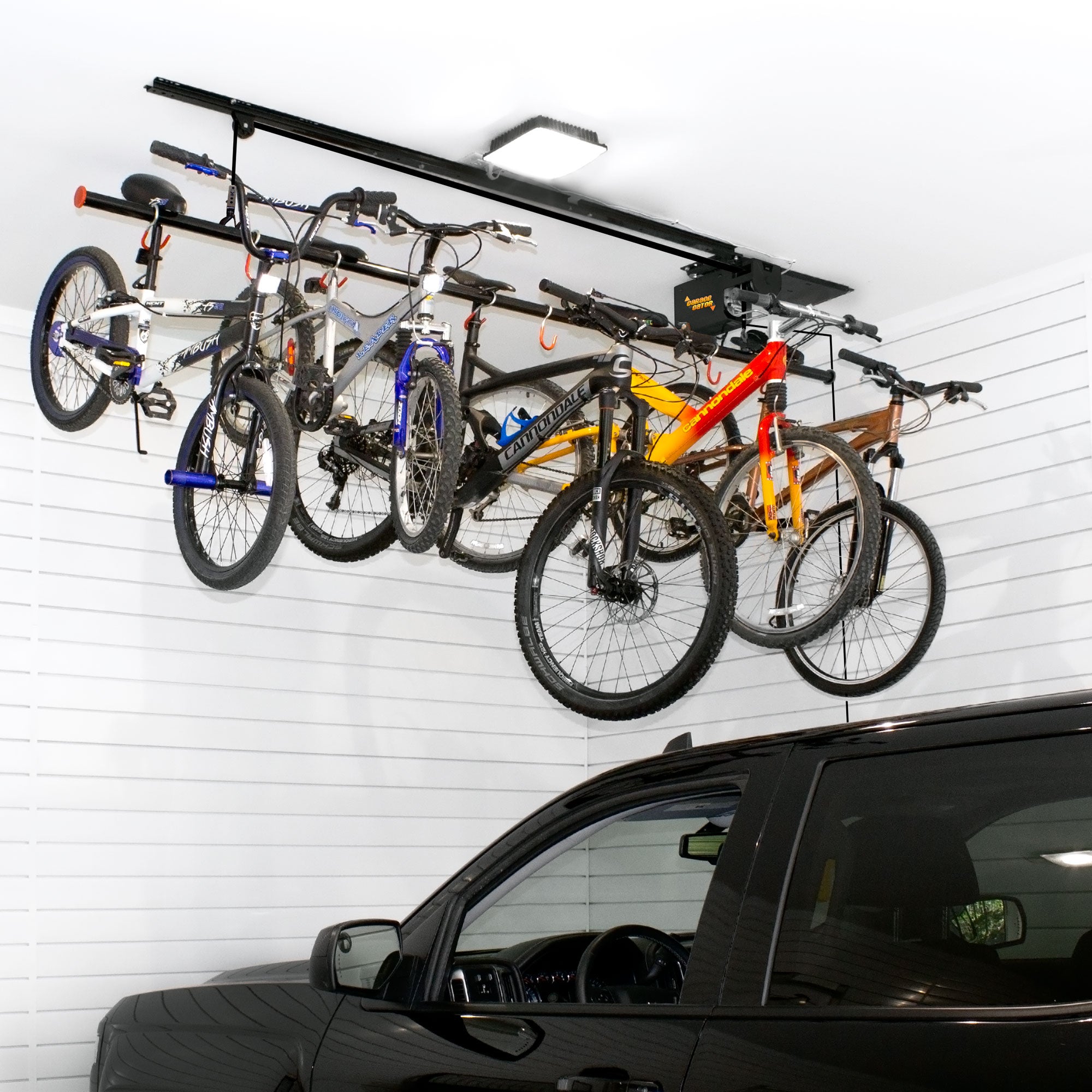 Garage Gator — Ensemble d'élévateur pour 6 à 8 vélos (220 lb)