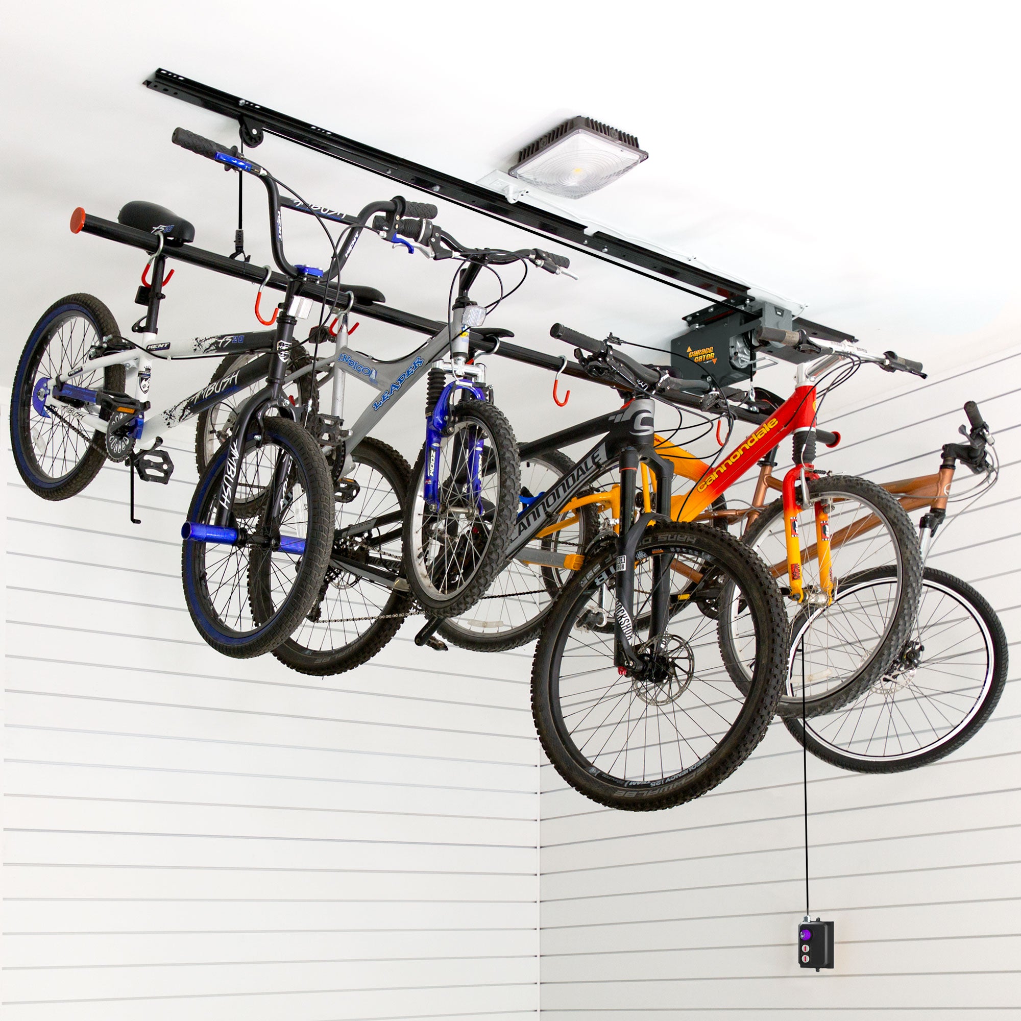 Garage Gator — Ensemble d'élévateur pour 6 à 8 vélos (220 lb)