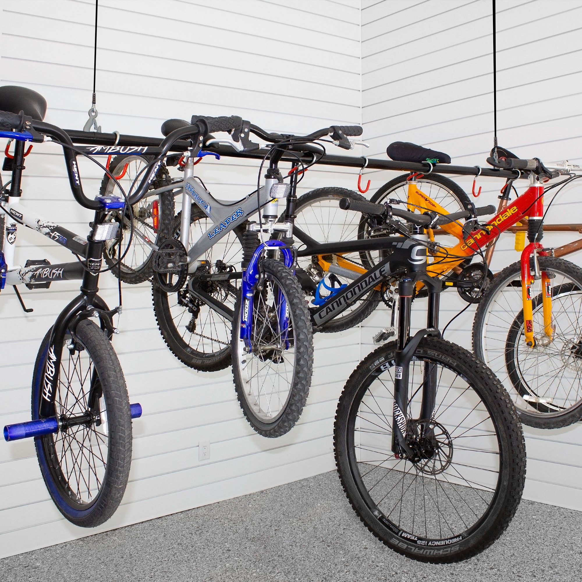 Garage Gator — Ensemble d'élévateur pour 6 à 8 vélos (220 lb)