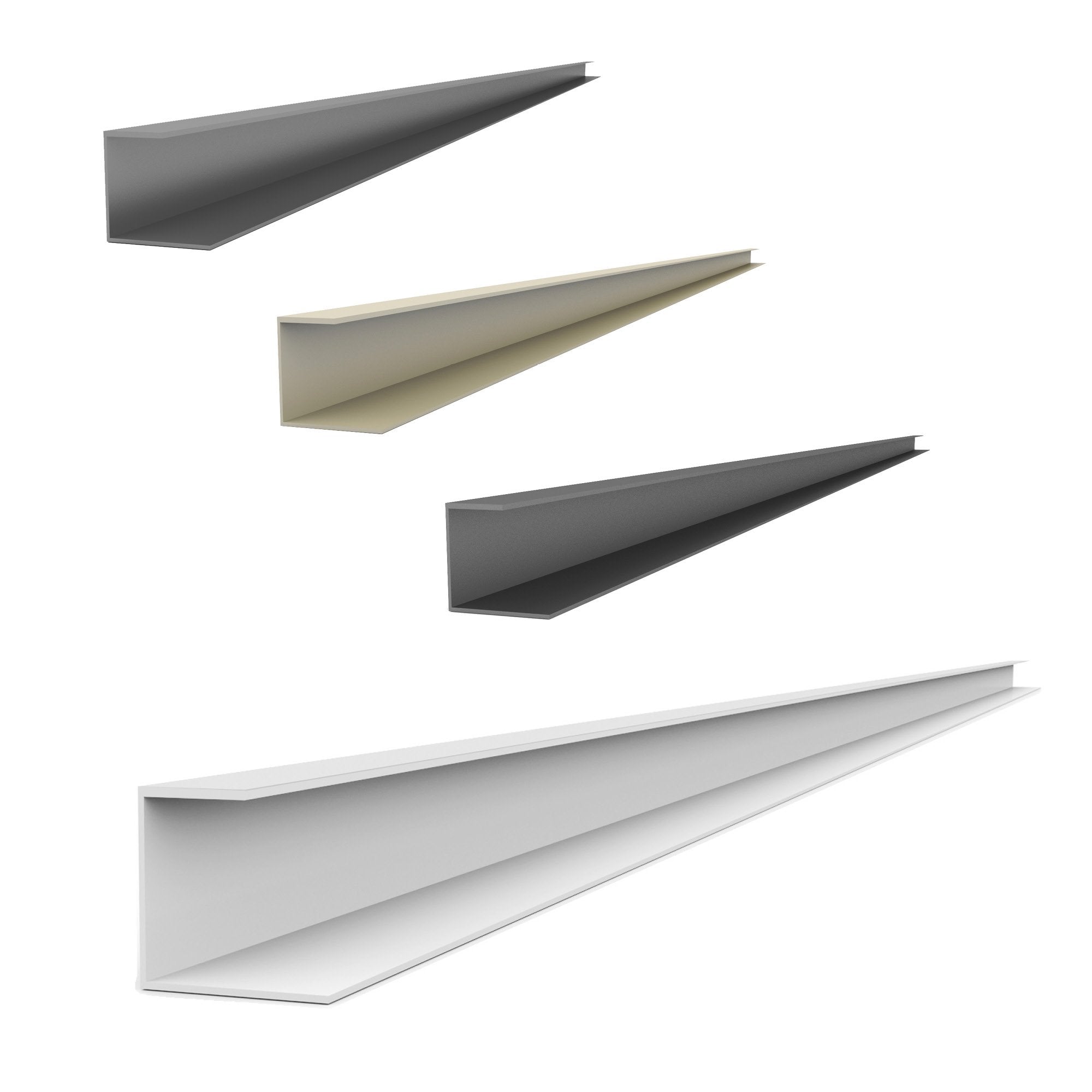 Moulure de PVC en J de 8 pi – Ensemble