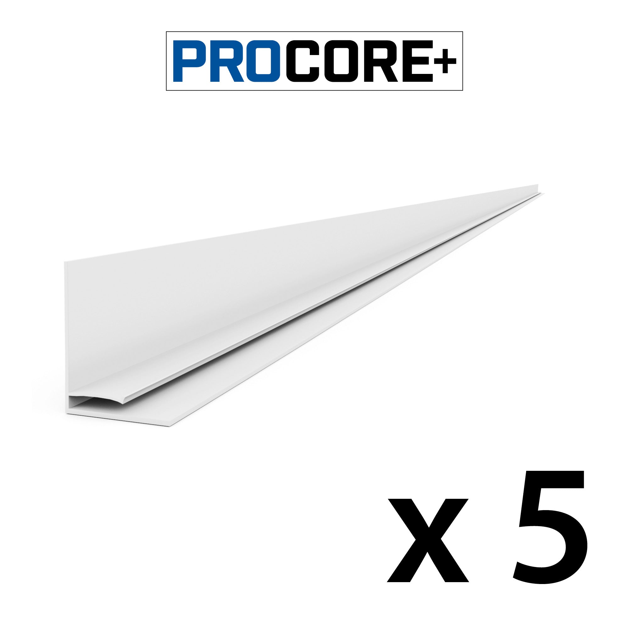 8 ft. PROCORE+ Gray Wood PVC Top Trim Pack