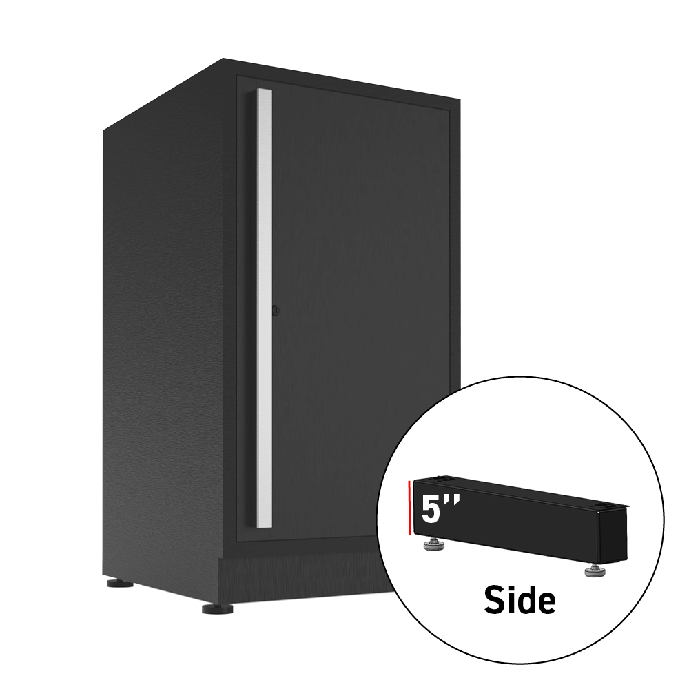 Fusion/LUX 5 in. Side Leg w/Kickplate for 20 in. Cabinet