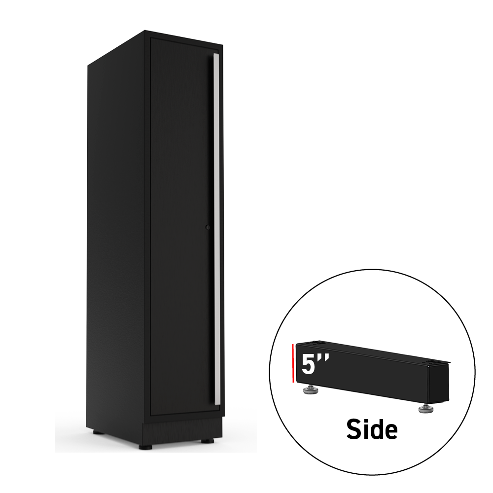 Fusion/LUX 5 in. Side Leg w/Kickplate for 15 in. Cabinet