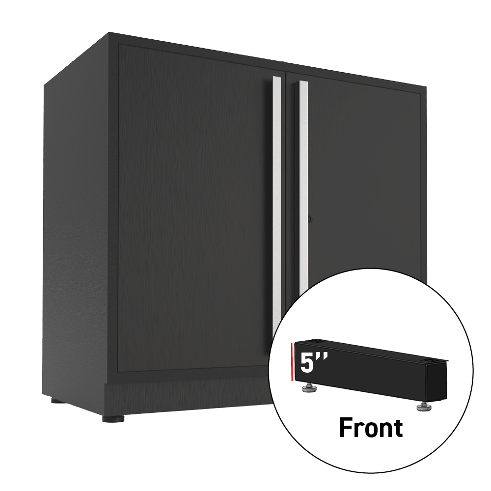 Fusion/LUX 5 in. Front Leg 40 in. Wide Black