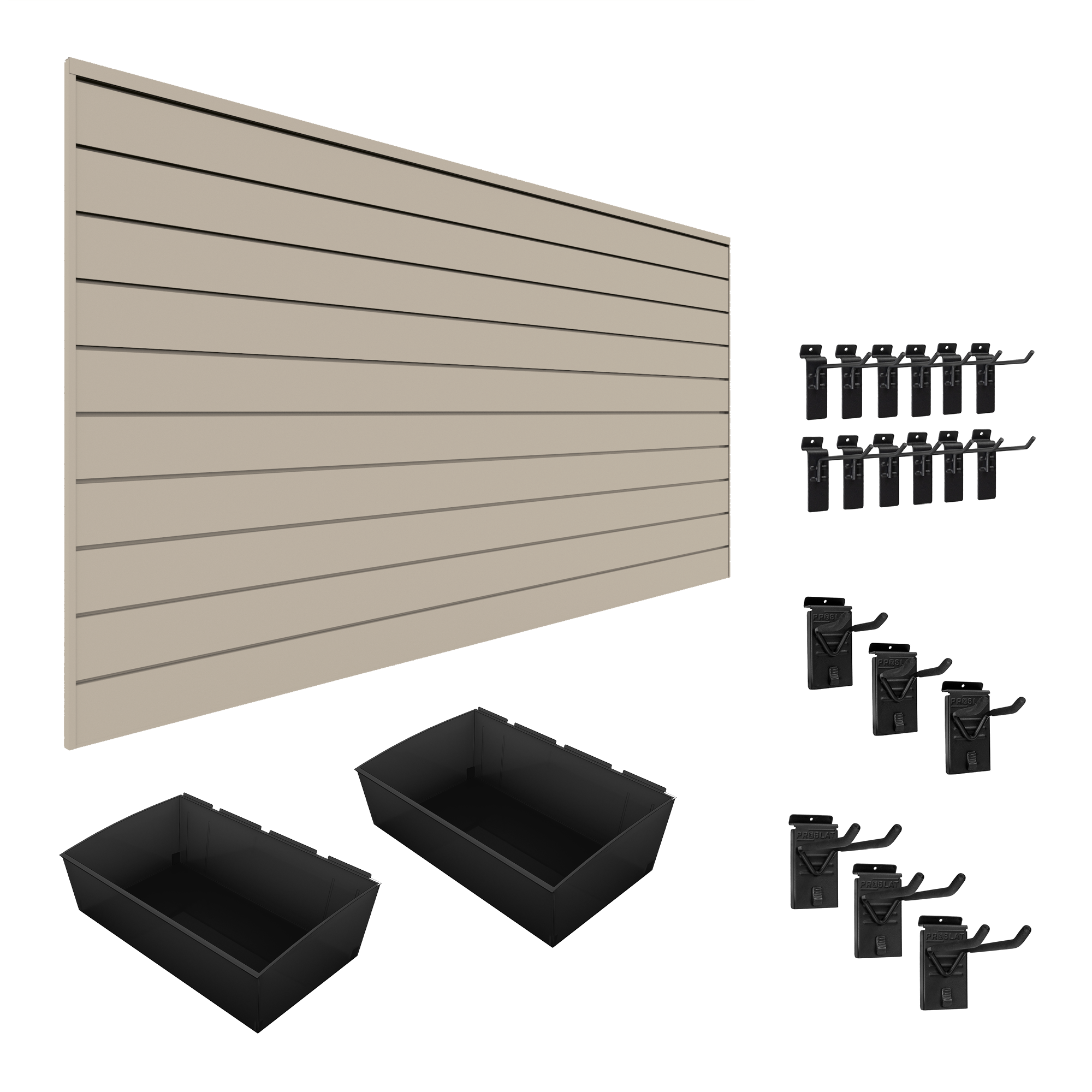 PVC Slatwall Organizer Bundle – STEALTH