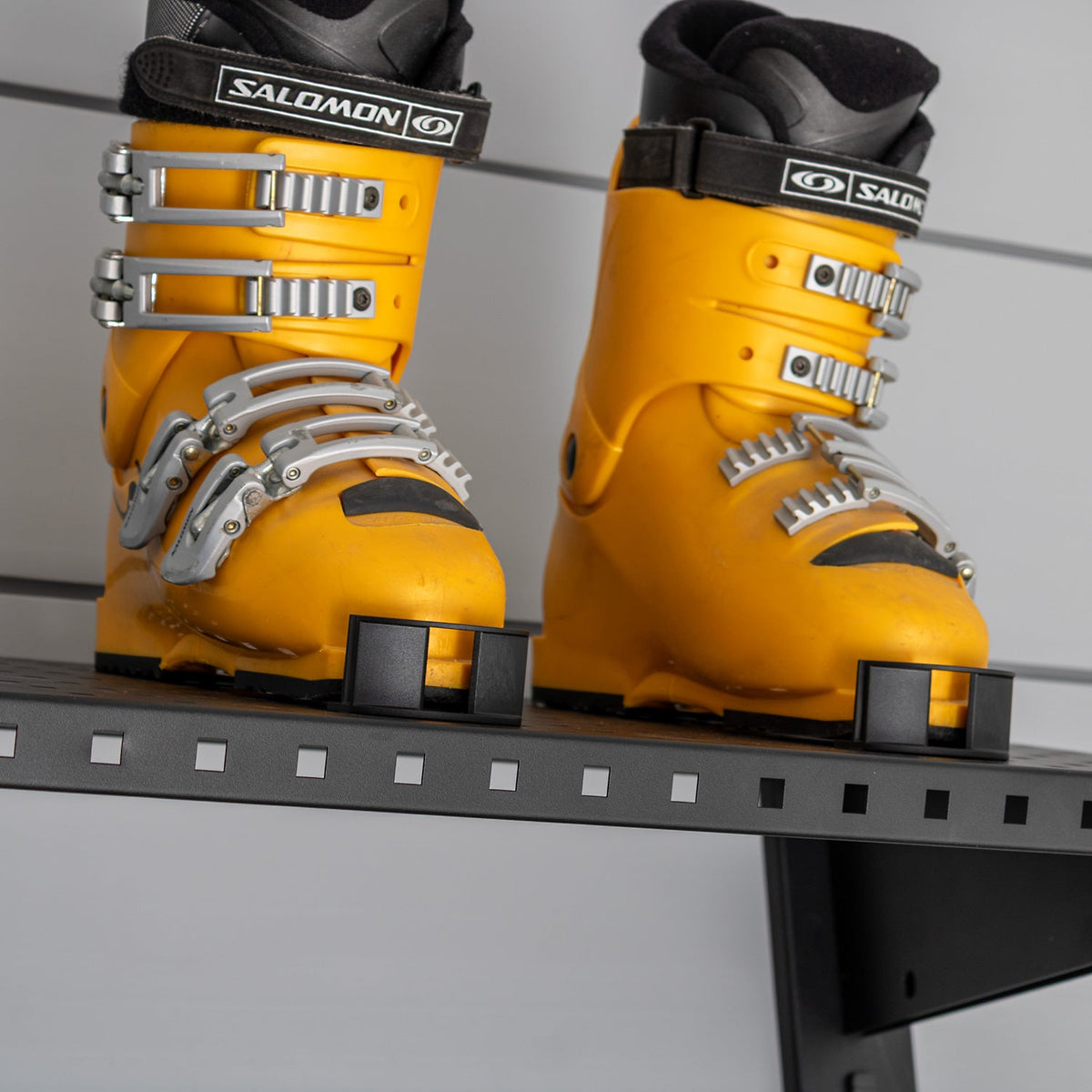 24 in. Heavy Duty Metal Shelves with Shoe & Hat Clips – 2 Pack