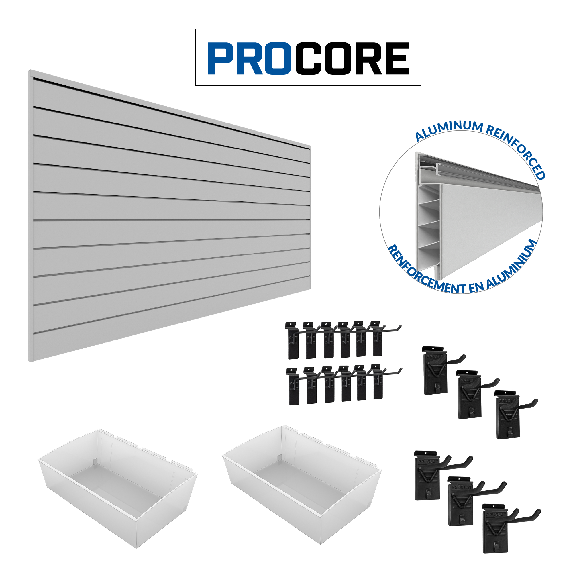 PROCORE Slatwall Organizer Bundle – STEALTH