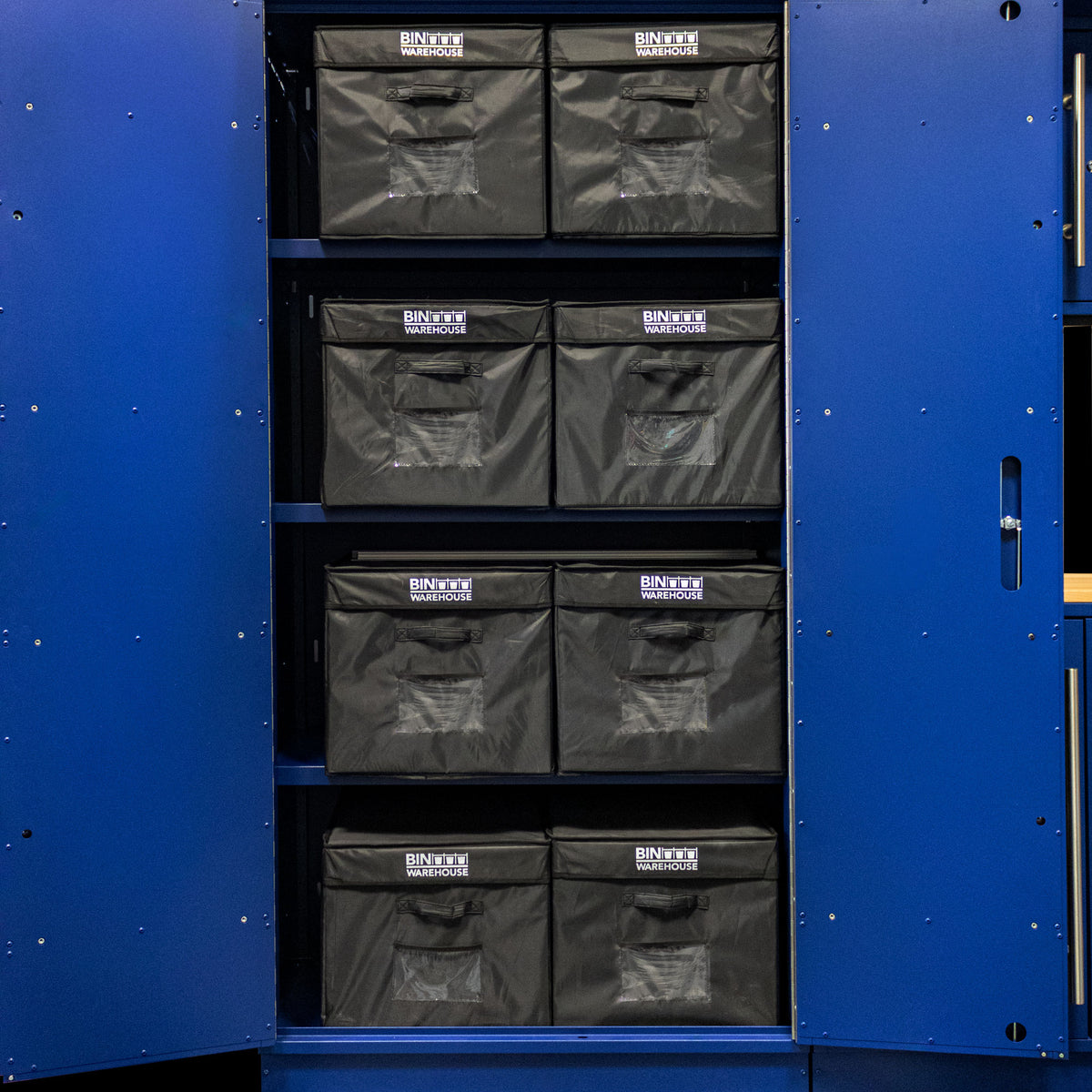 Bacs de rangement pliables pour armoires, 83 litres, lot de 4