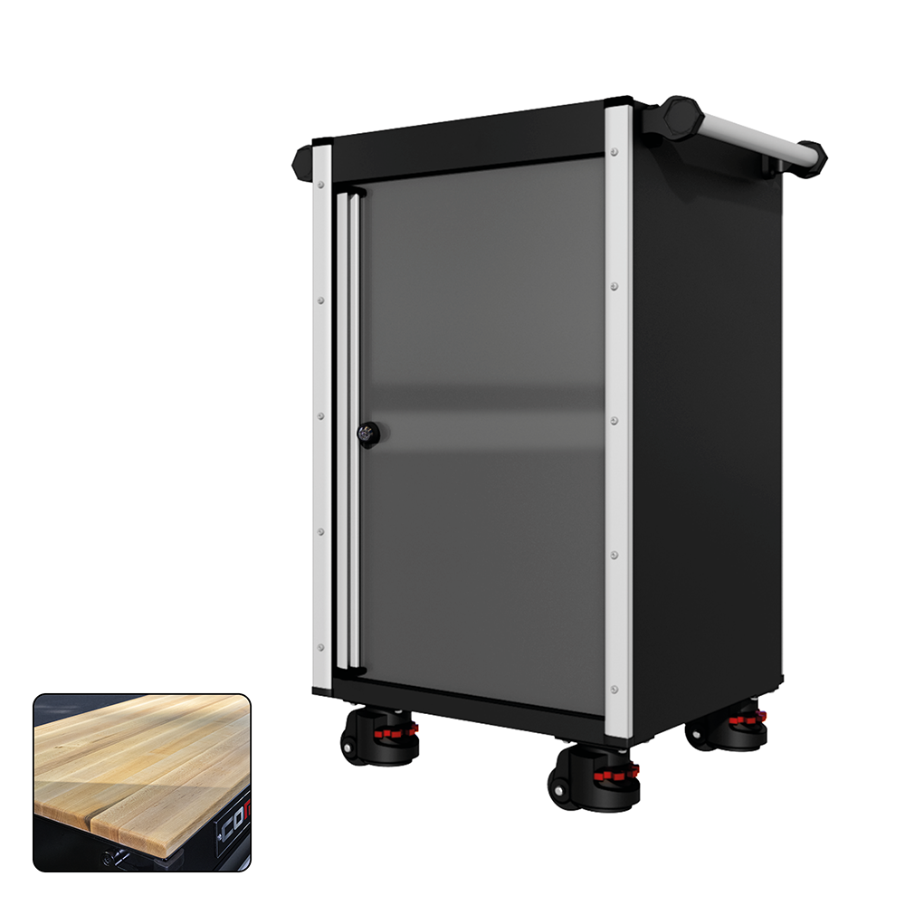 22 Series - Locker - Silver Handles - Foot Casters