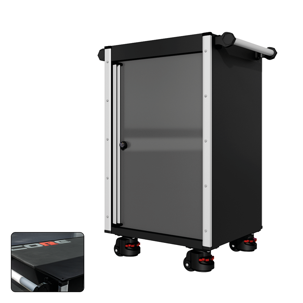 22 Series - Locker - Silver Handles - Foot Casters