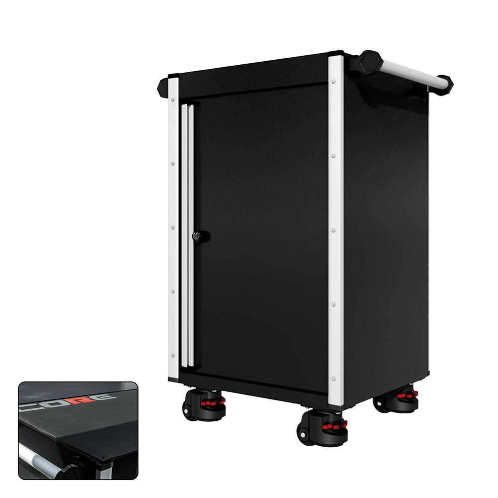 22 Series - Locker - Silver Handles - Foot Casters