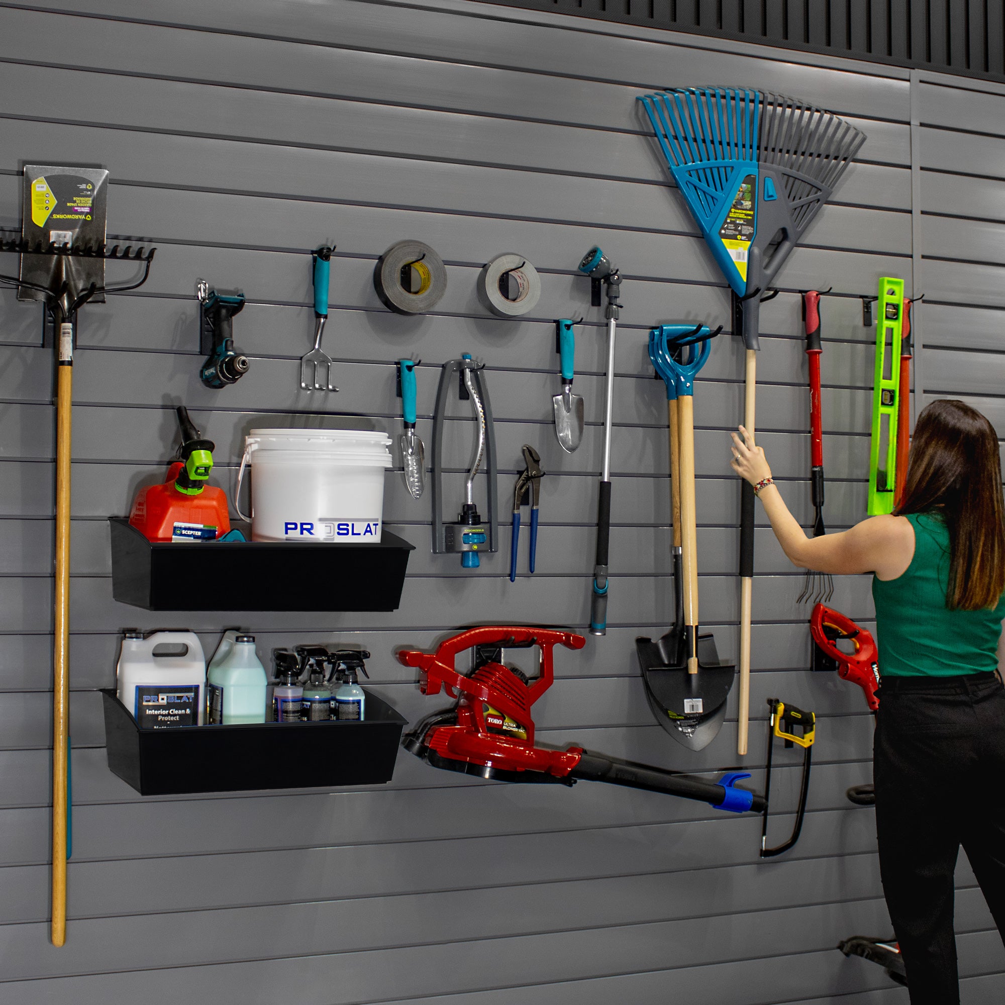 PVC Slatwall Organizer Bundle – STEALTH