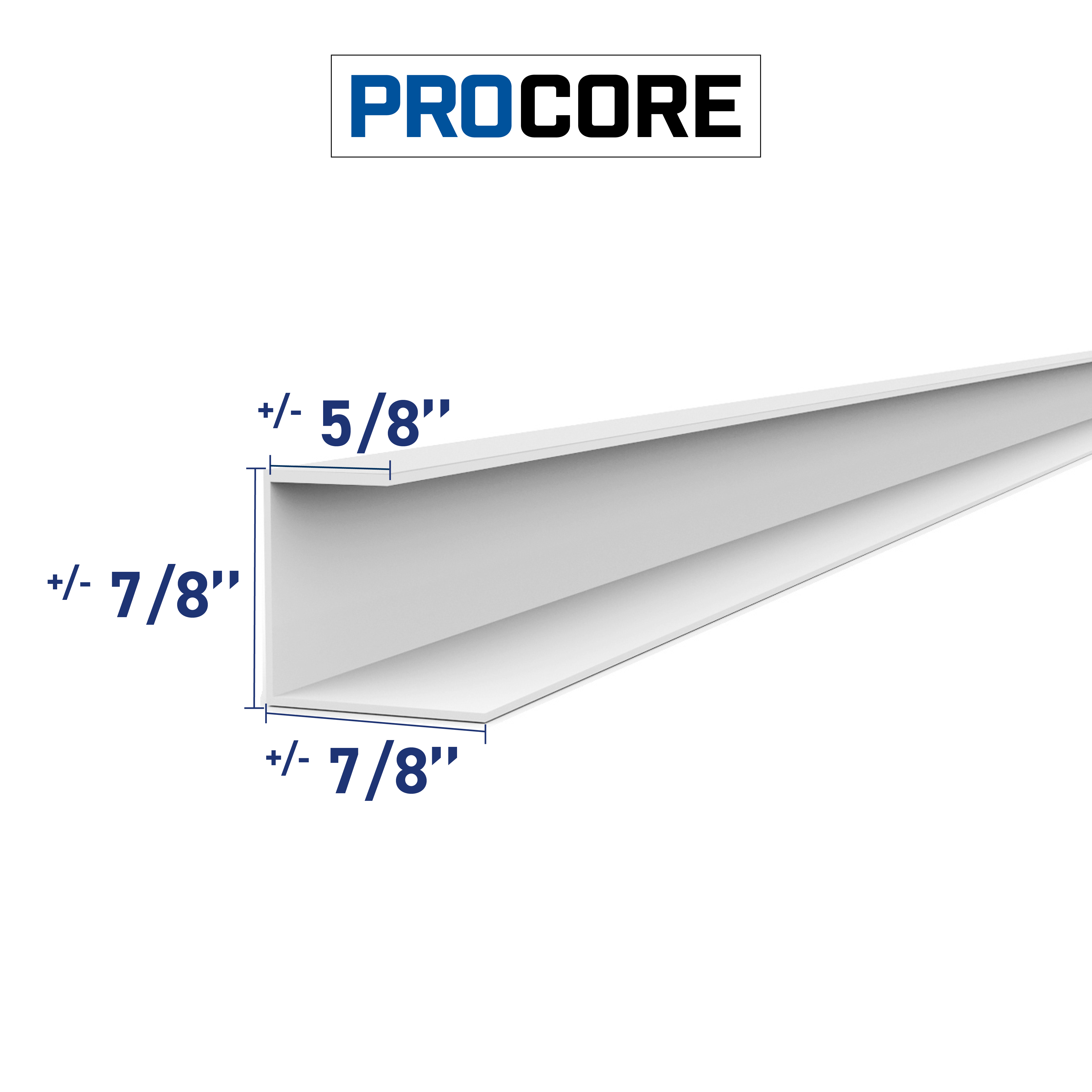 PROCORE Moulure en J de 49 po