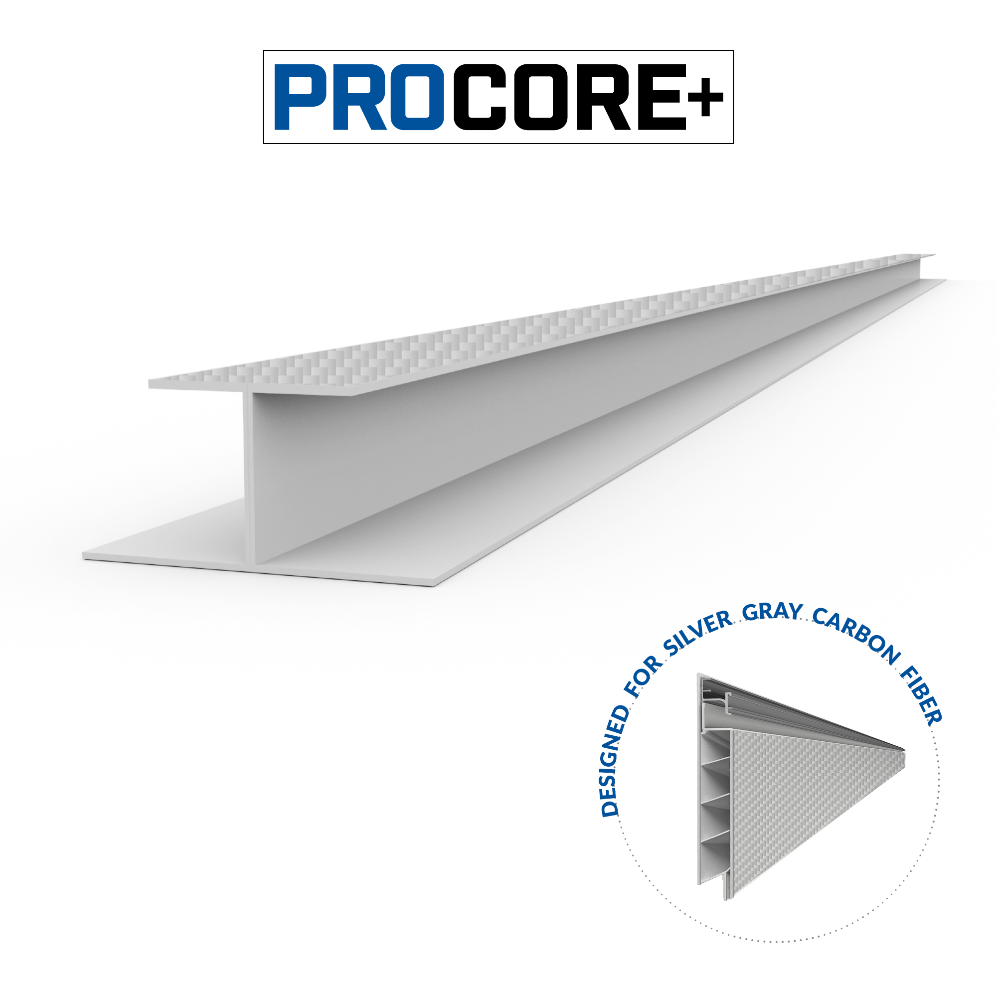 PROCORE Moulure en H de 49 po