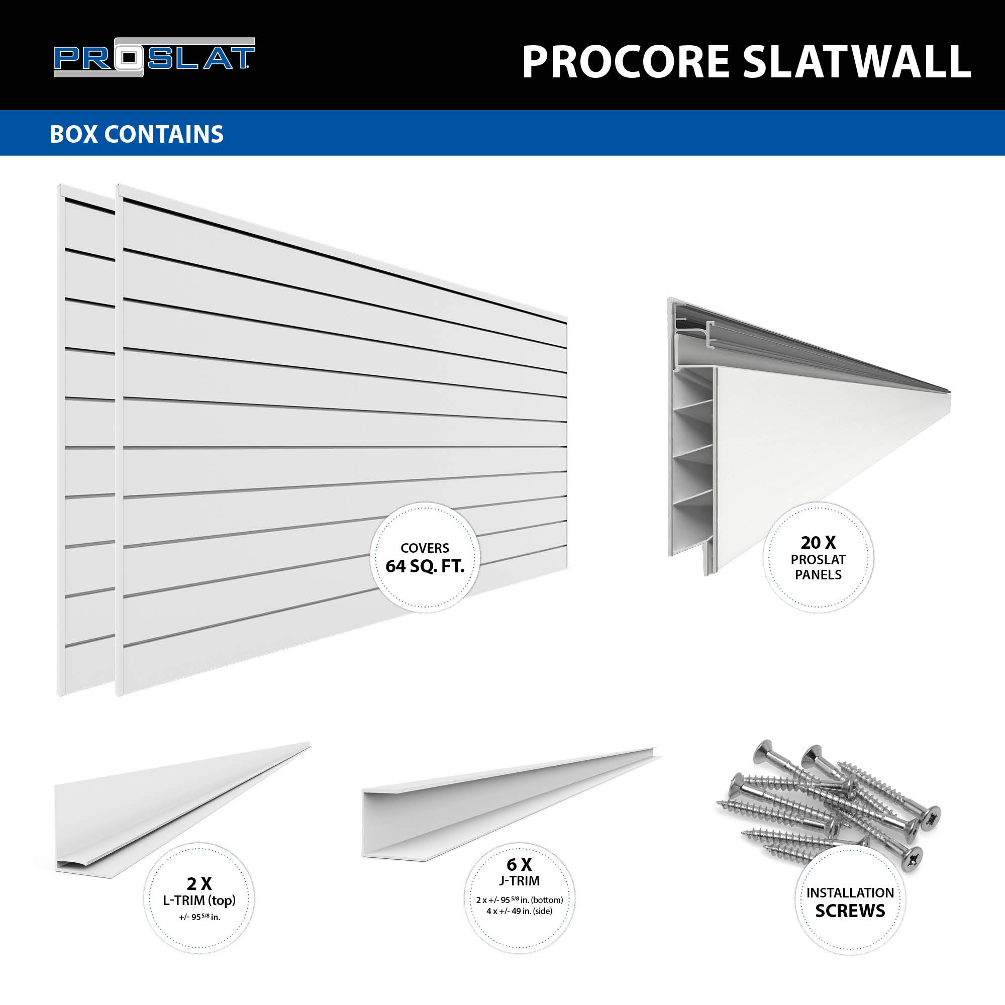 PROCORE Slatwall Ultimate Bundle