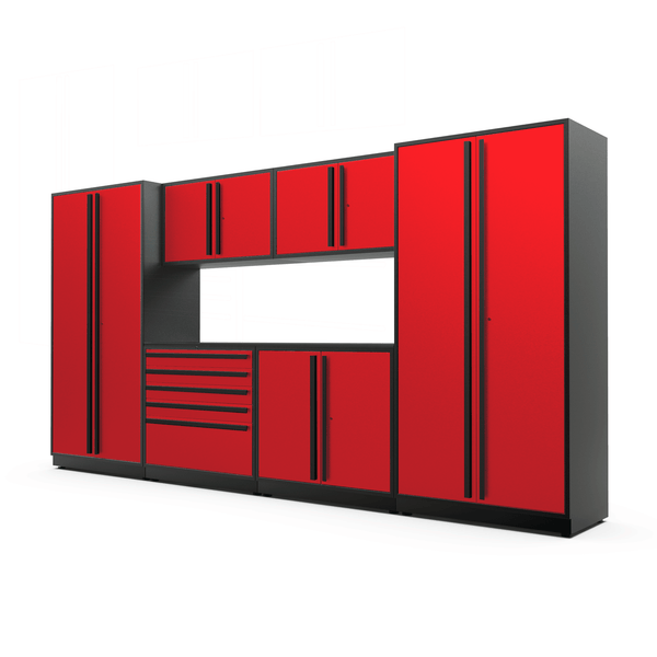 FusionPlus 13 ft set – MAX – Red with Powder Coated Top