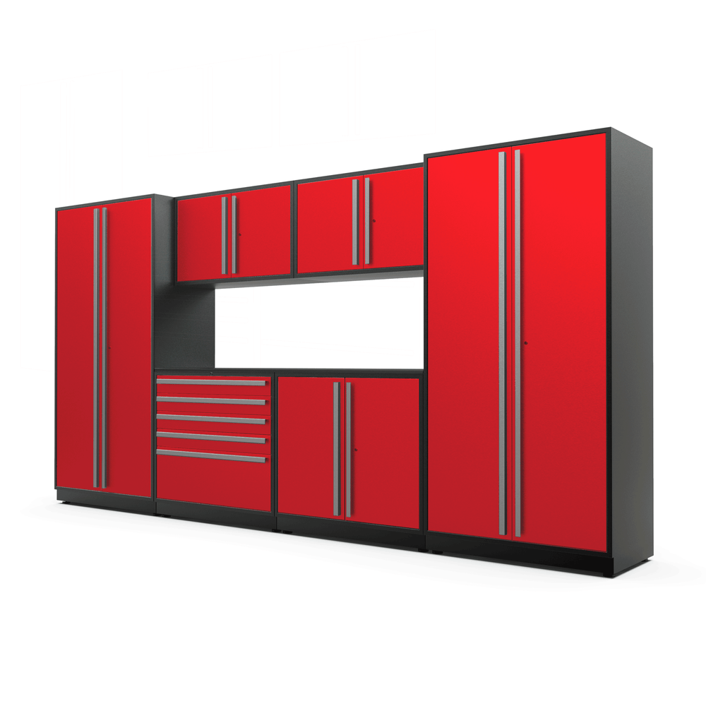 FusionPlus 13 ft set – MAX – Red with Powder Coated Top