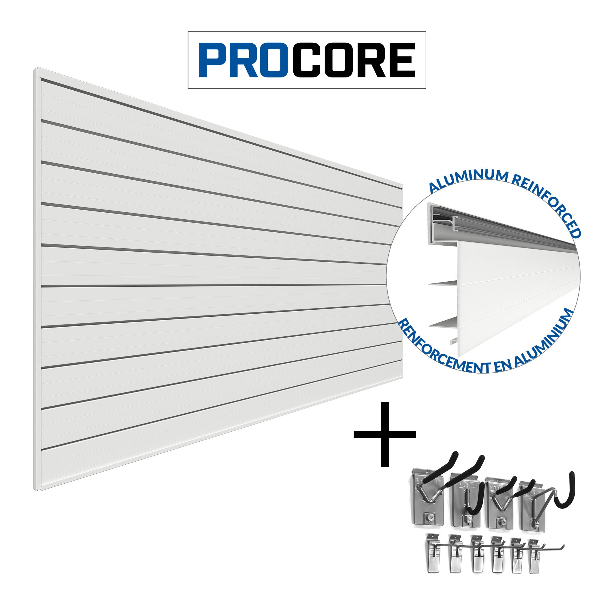 PROCORE – Ensemble de panneaux avec 10 crochets