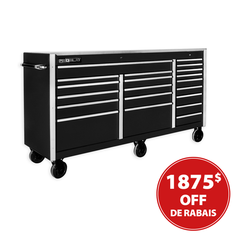 SAVE $1,875 MCS 72.5 in. Rolling tool chest – Black