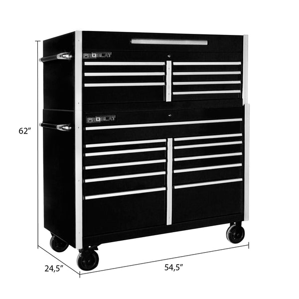 MCS 54 in. Rolling tool chest combo – Black