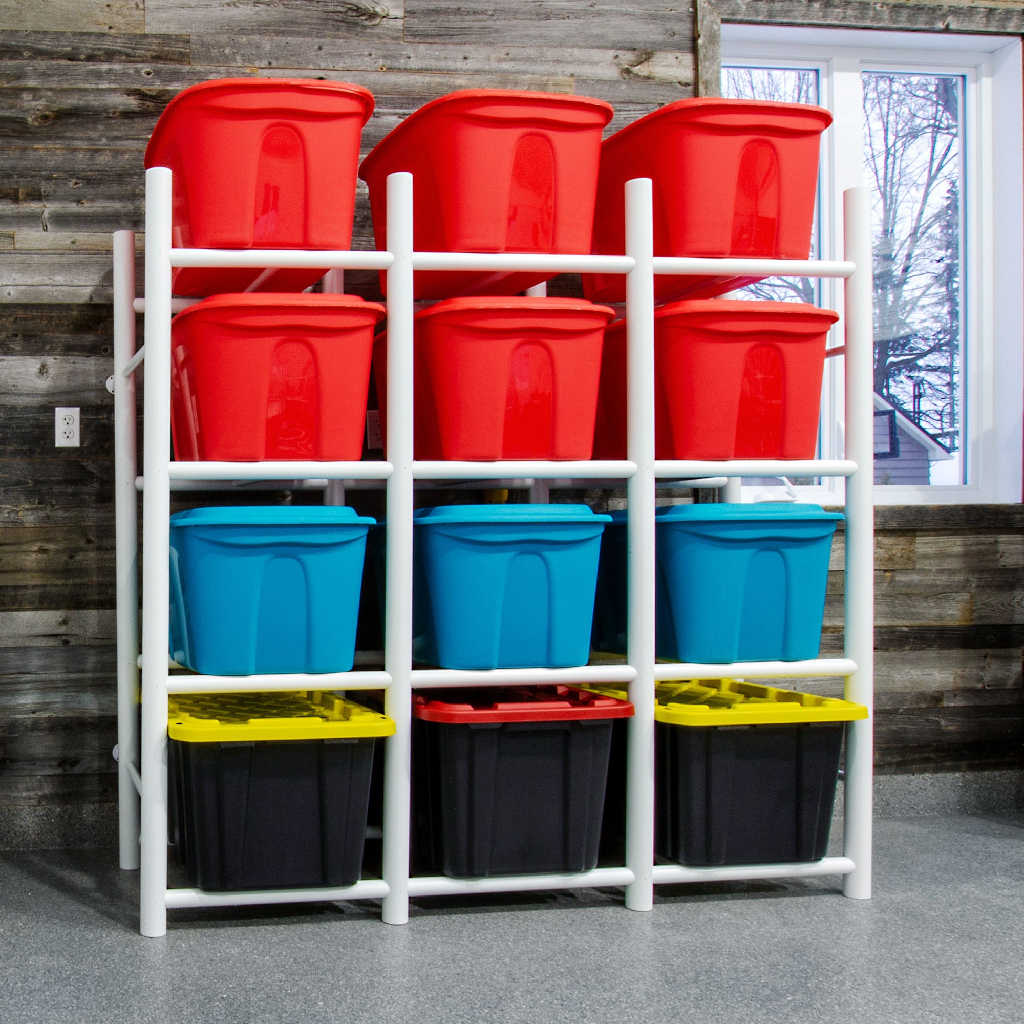 Bin Warehouse Rack – 12 Totes