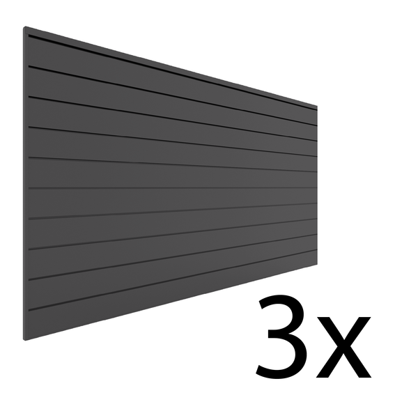 8 ft. x 4 ft. PVC Slatwall - 3 pack 96 sq ft
