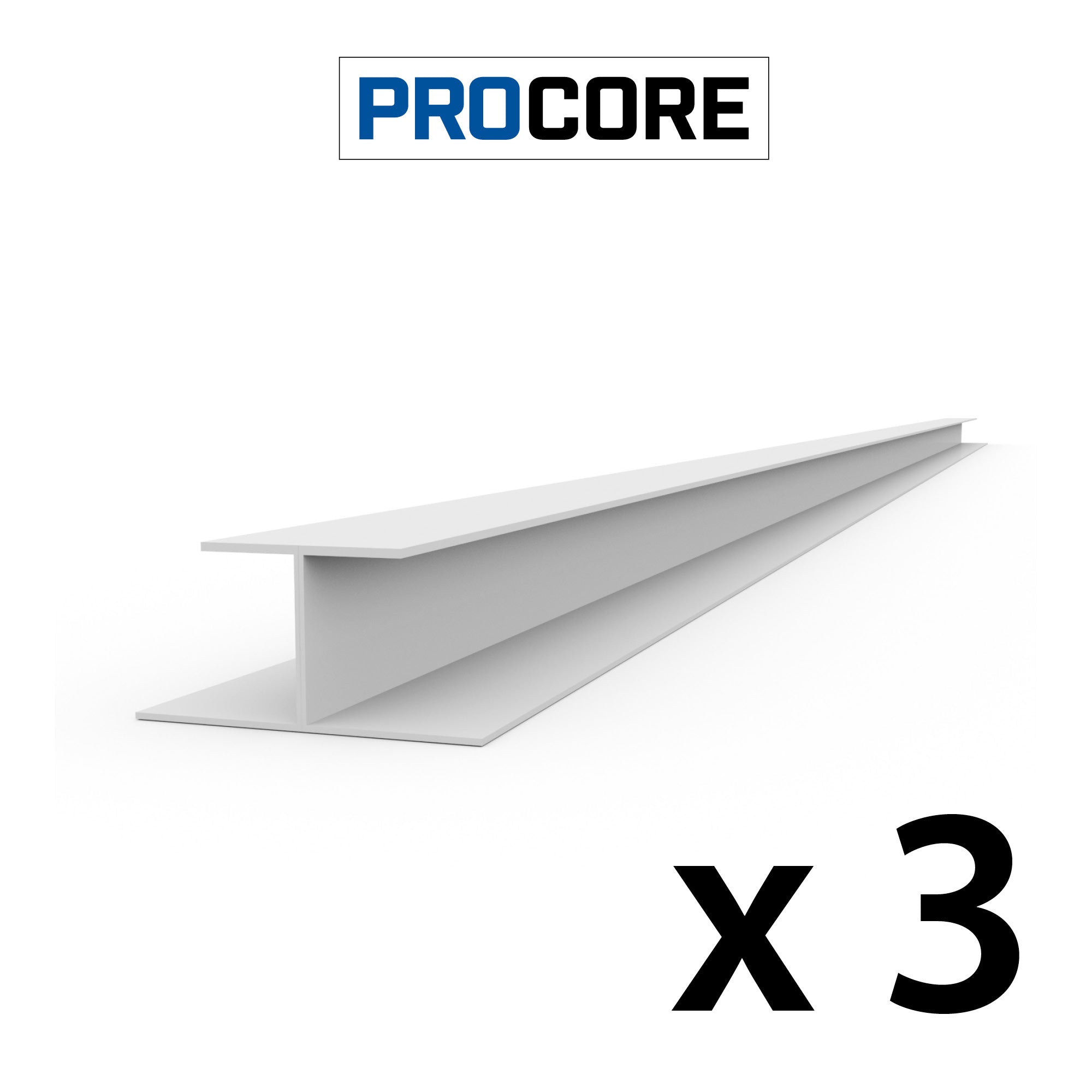 8 ft. PROCORE PVC H-Trim Pack