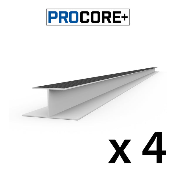 8 ft. PROCORE+ Black carbon fiber PVC H-Trim Pack