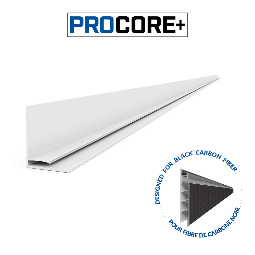 8 ft. PROCORE+ Black carbon fiber PVC Top Trim Pack
